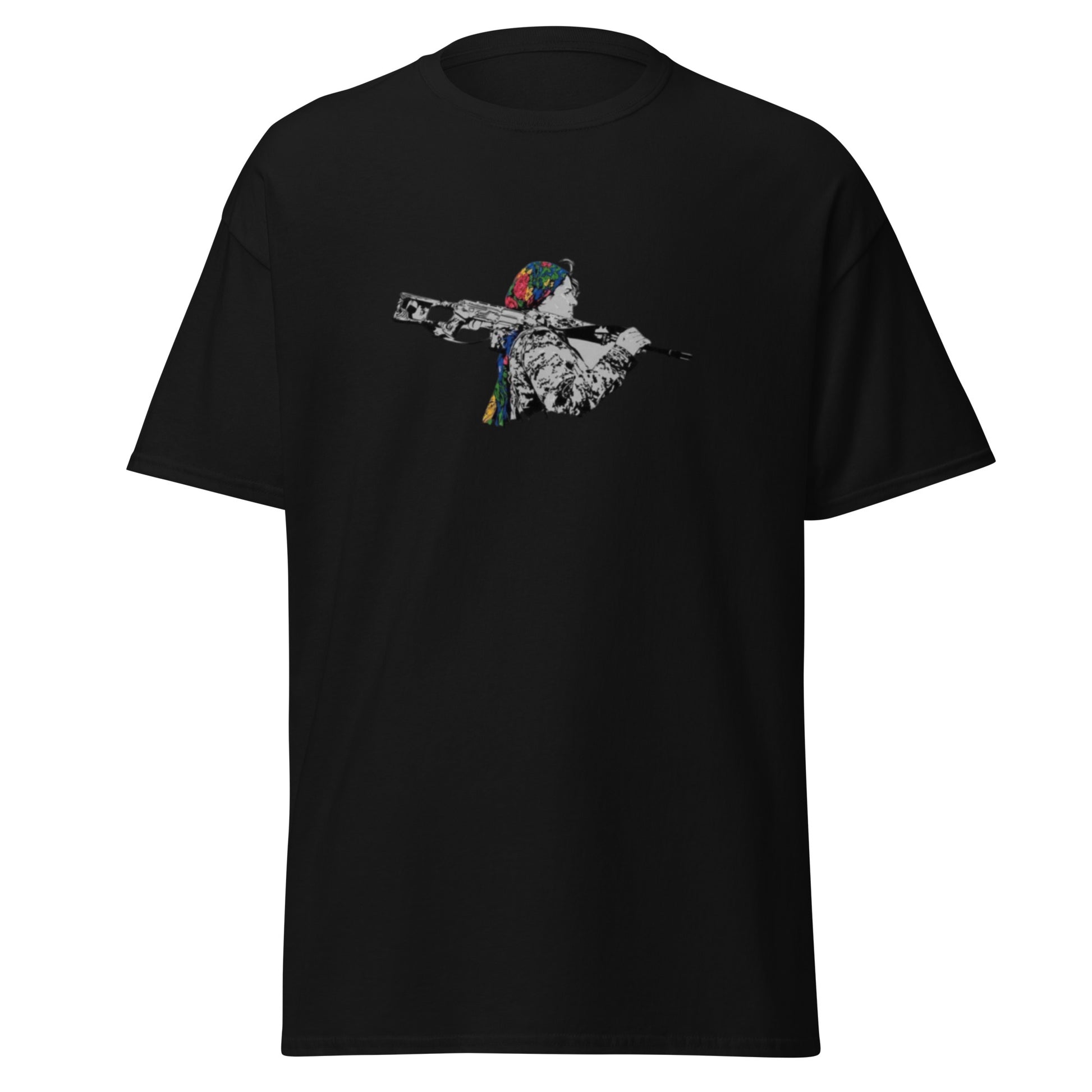 Kurdish Warrior Woman Gerilla T-Shirt | Kurdish Unisex Tee - Kurdish Identity T-Shirt | MarsoniPrint