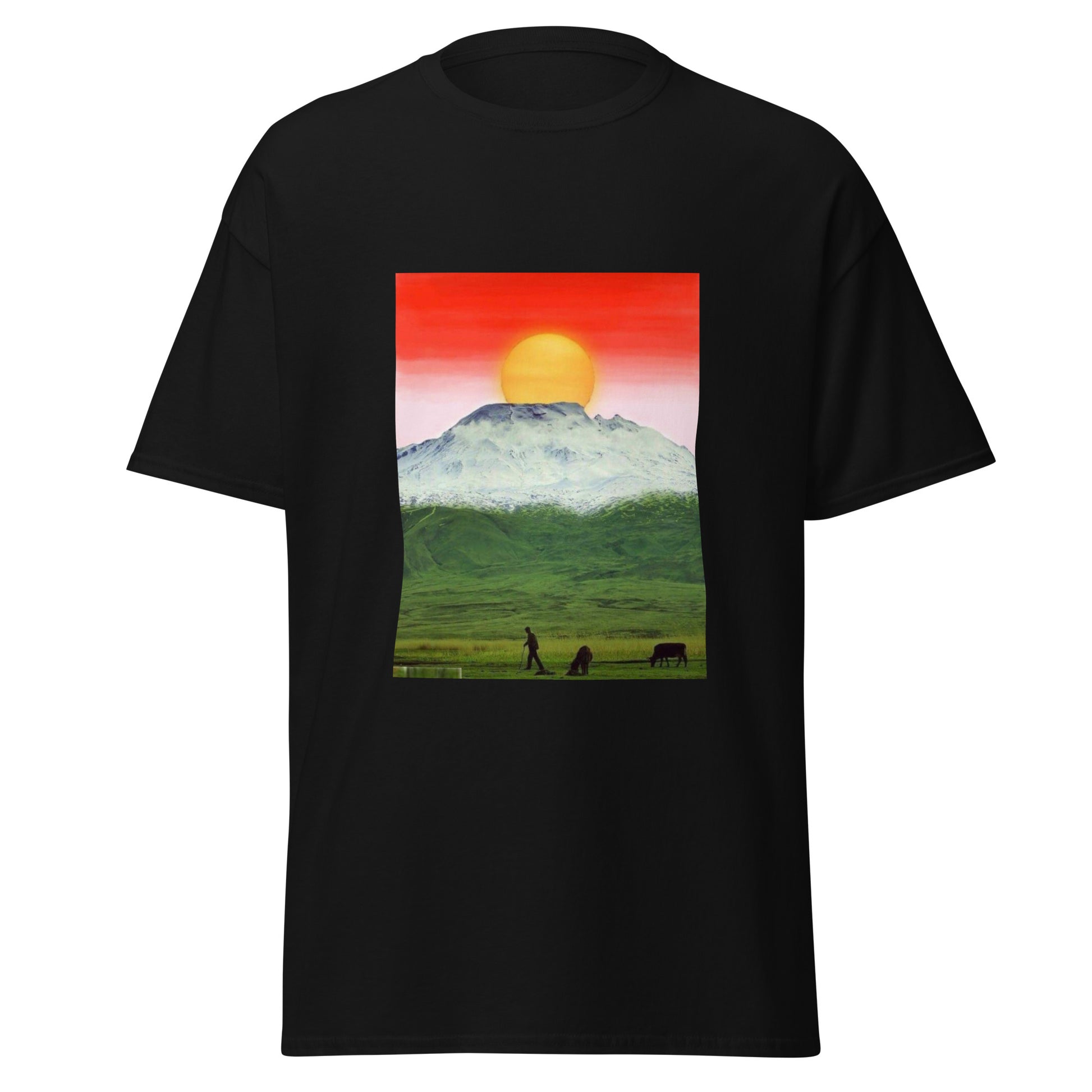 Kurdistan Mountains & Roj T-Shirt | Kurdish Unisex Tee - Kurdish Identity T-Shirt | MarsoniPrint