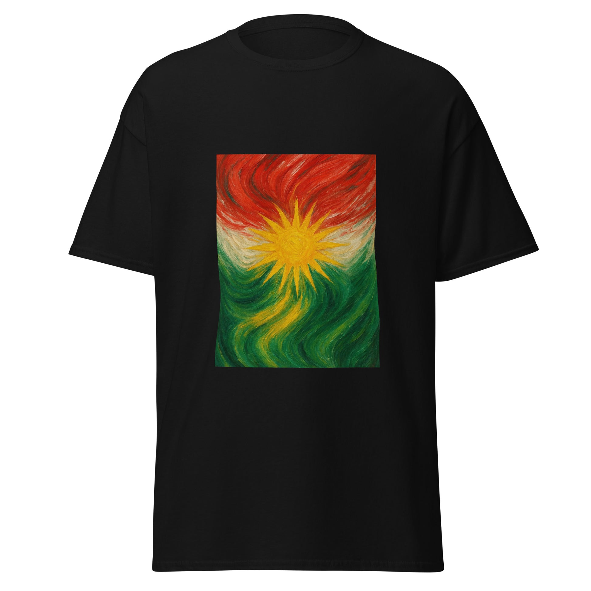 Kurdistan Flag T-Shirt | Special Design | Kurdish Unisex Tee - Kurdish Identity T-Shirt | MarsoniPrint