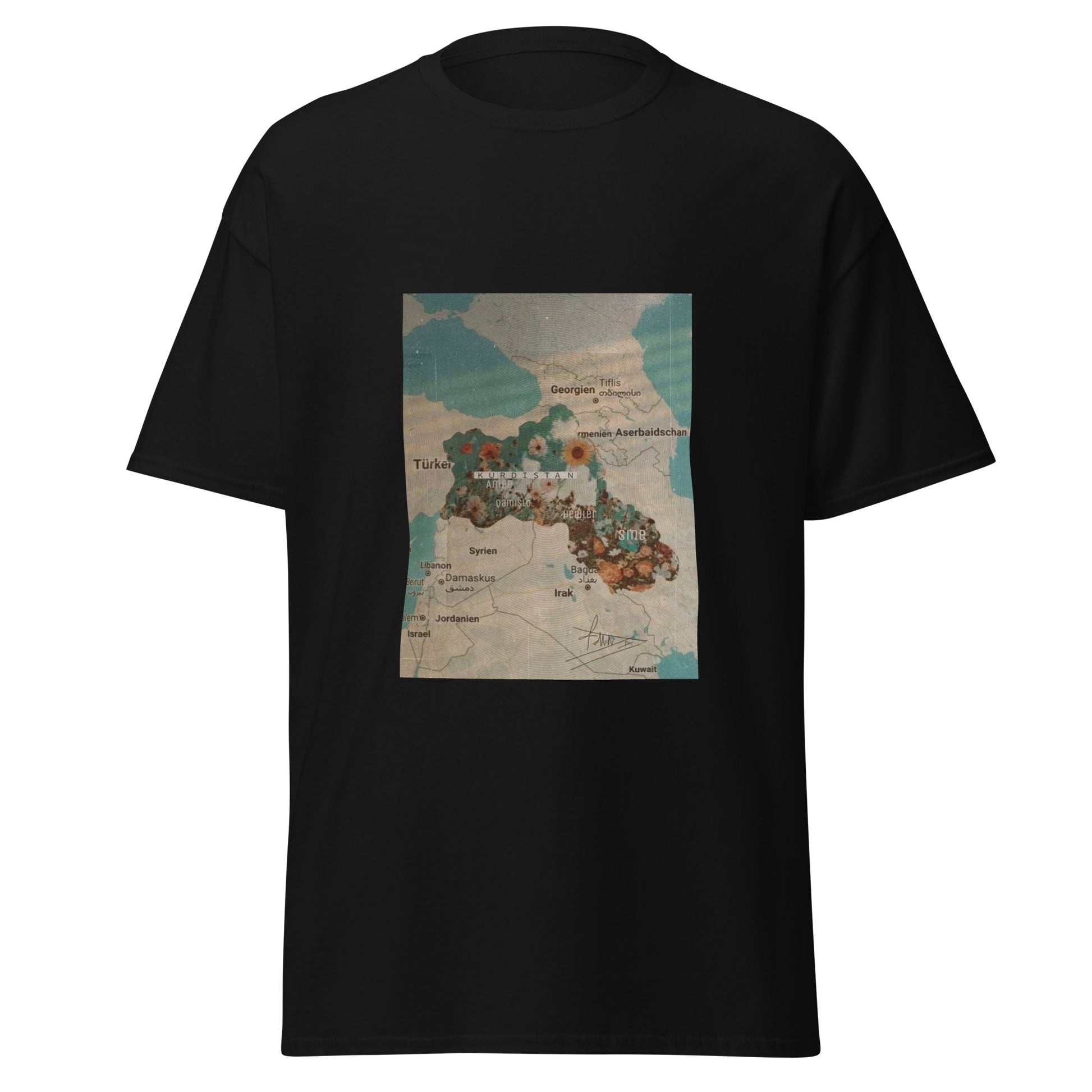 Kurdistan Map T-Shirt | Kurdish Pride Unisex Tee - Kurdish Identity T-Shirt | MarsoniPrint
