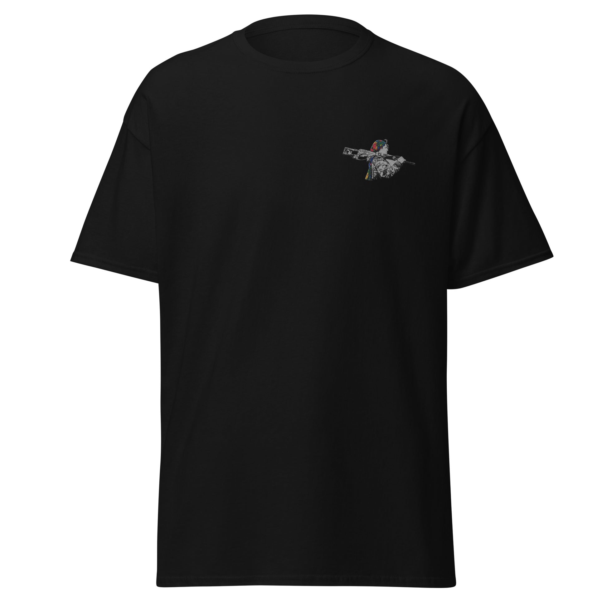 Kurdish Woman Fighter Embroidered T-Shirt | Unisex Tee - Kurdish Identity T-Shirt | MarsoniPrint