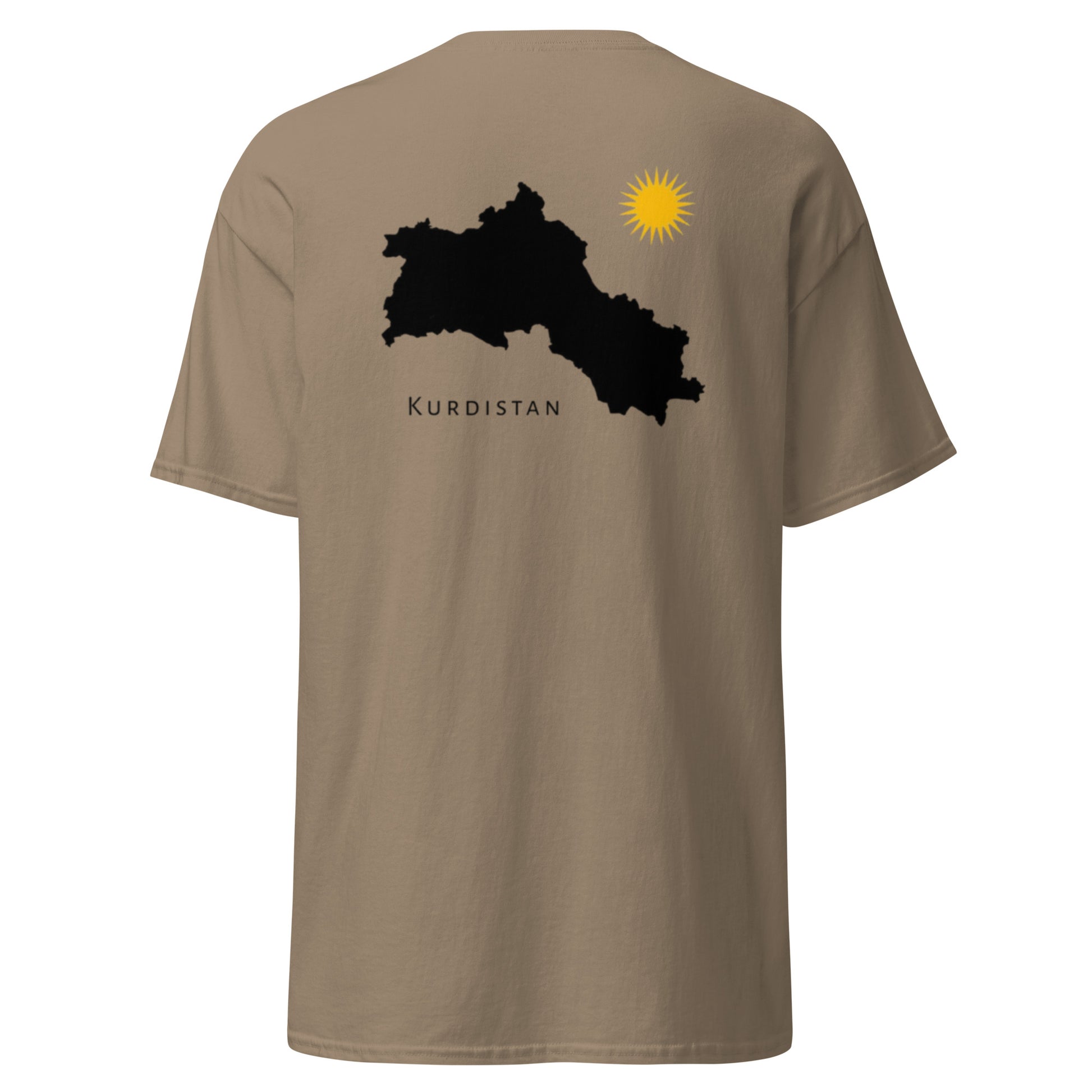 Kurdistan Map T-Shirt | Back Side Design | Kurdish Unisex Tee - Kurdish Identity T-Shirt | MarsoniPrint