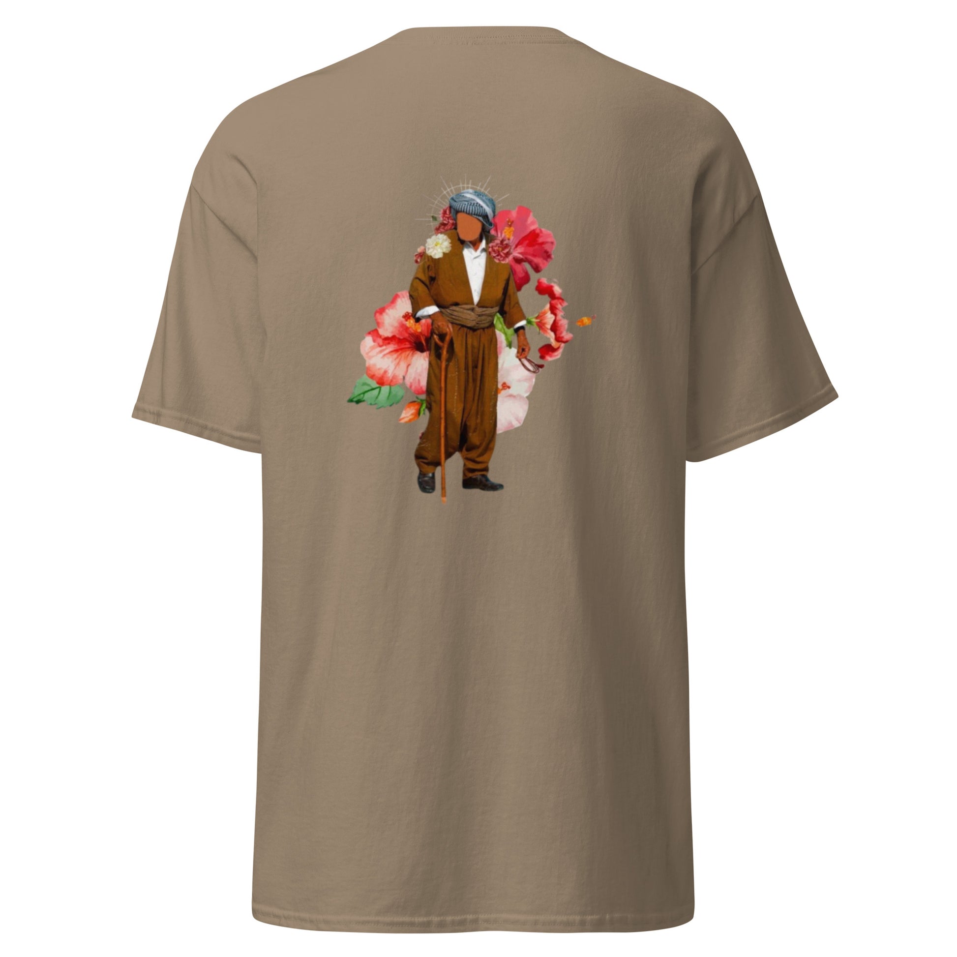 Kurdish Man T-Shirt | Back Side Printing | Kurdish Unisex Tee - Kurdish Identity T-Shirt | MarsoniPrint