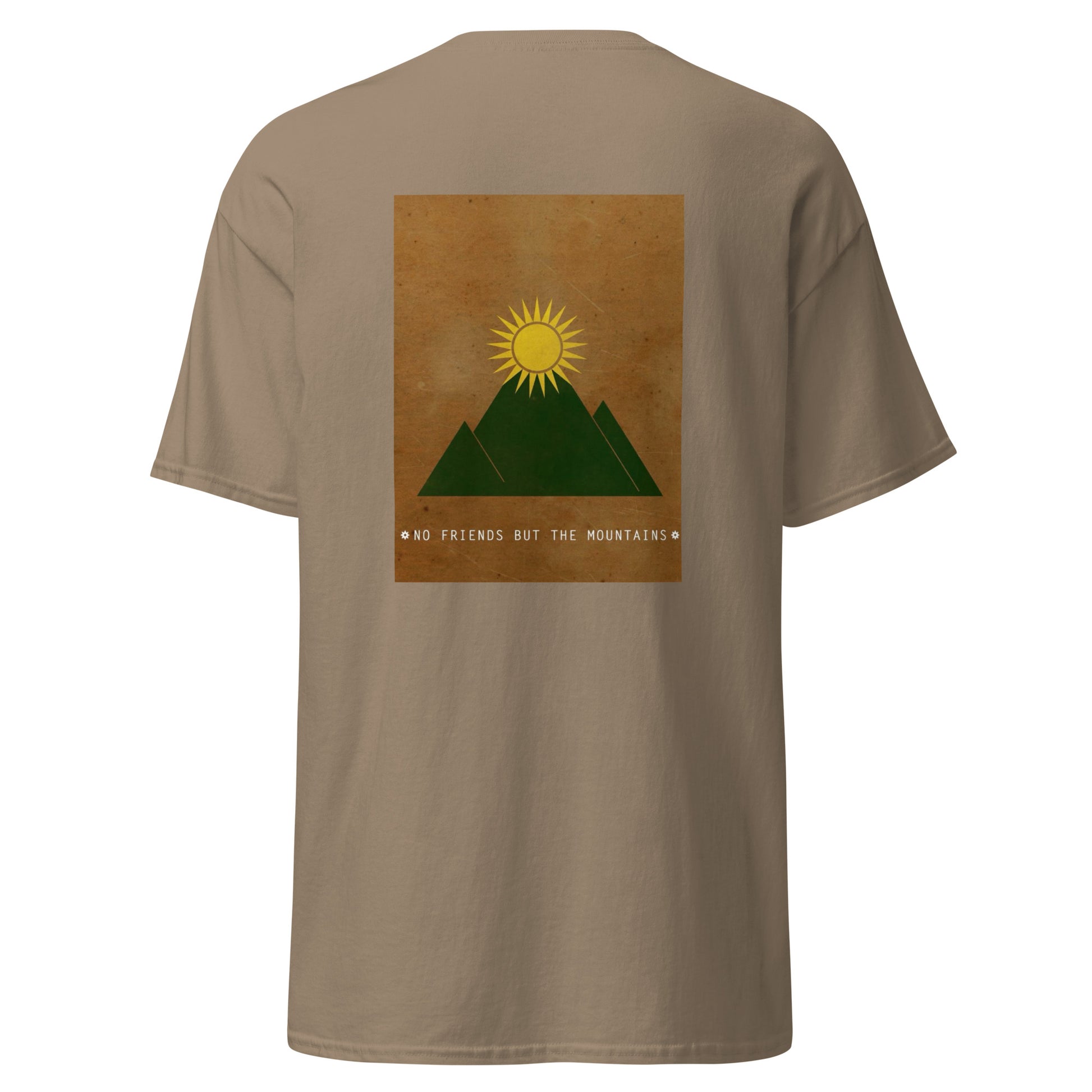 Kurdistan Mountains Unisex Classic Tee, Back Side Printing - Kurdish Identity T-Shirt | MarsoniPrint