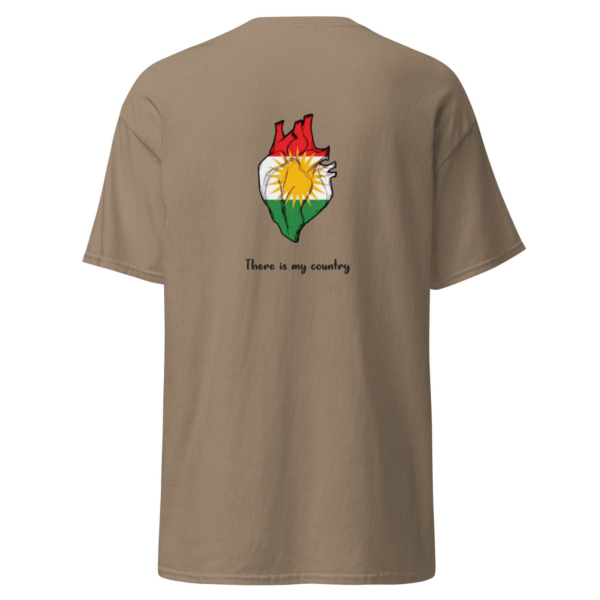 Kurdistan T-Shirt | Back Side Printing | Kurdish Unisex Tee - Kurdish Identity T-Shirt | MarsoniPrint