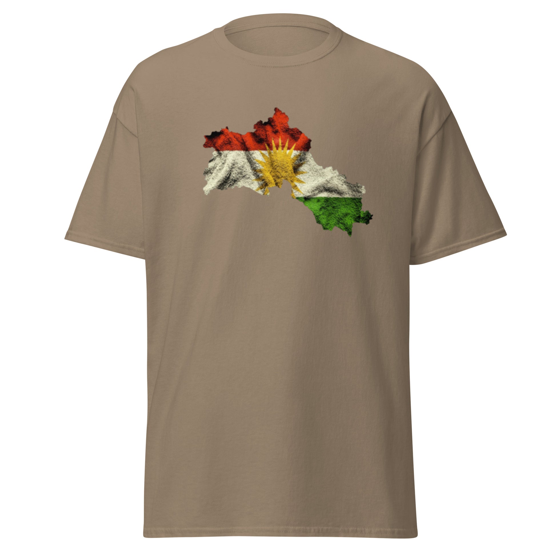 Kurdistan Map & Flag T-Shirt | Kurdish Unisex Tee - Kurdish Identity T-Shirt | MarsoniPrint
