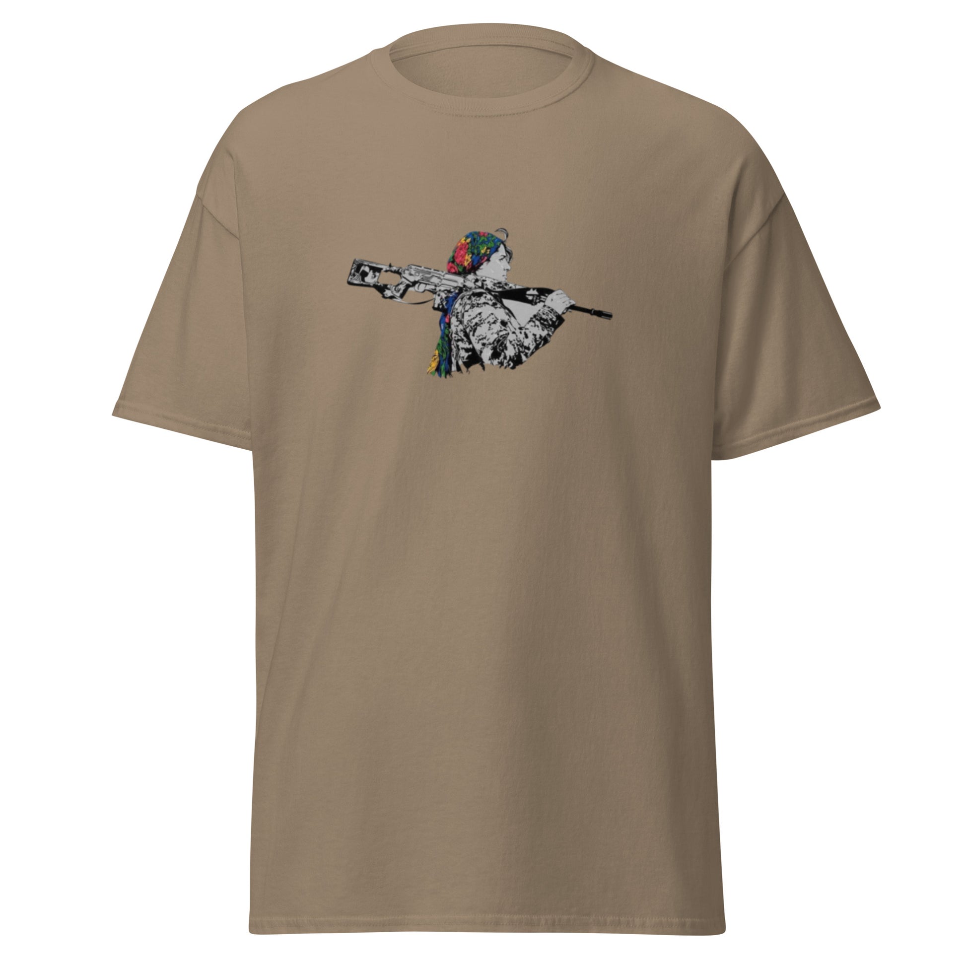 Kurdish Warrior Woman Gerilla T-Shirt | Kurdish Unisex Tee - Kurdish Identity T-Shirt | MarsoniPrint