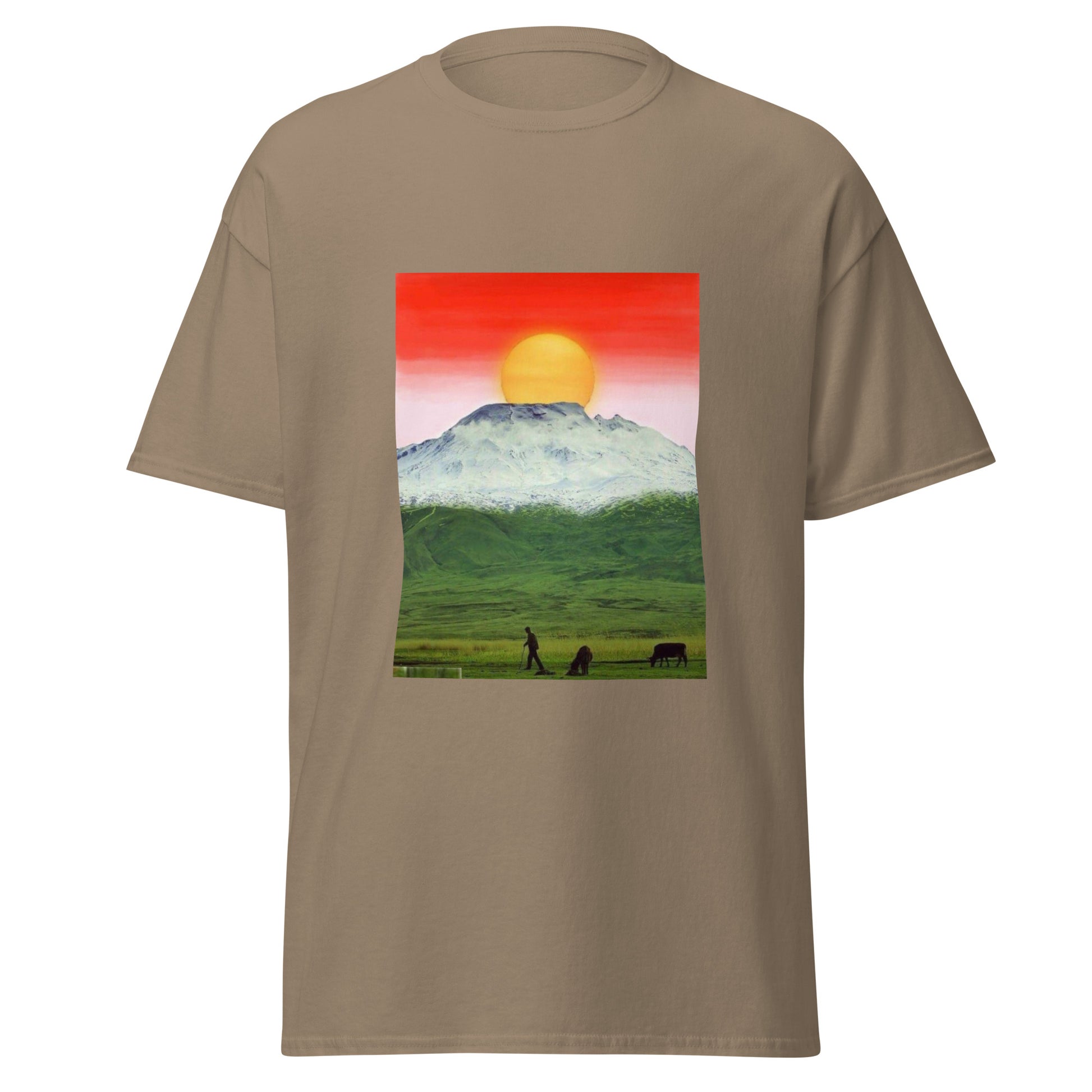 Kurdistan Mountains & Roj T-Shirt | Kurdish Unisex Tee - Kurdish Identity T-Shirt | MarsoniPrint