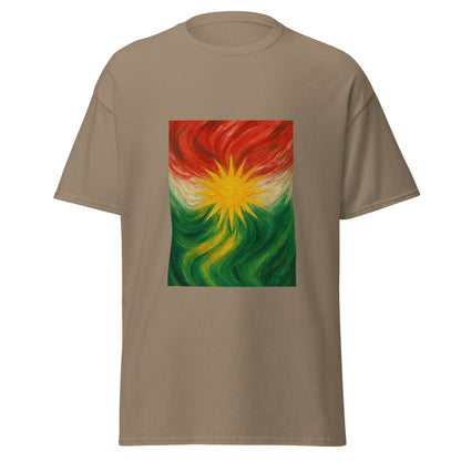 Kurdistan Flag T-Shirt | Special Design | Kurdish Unisex Tee - Kurdish Identity T-Shirt | MarsoniPrint