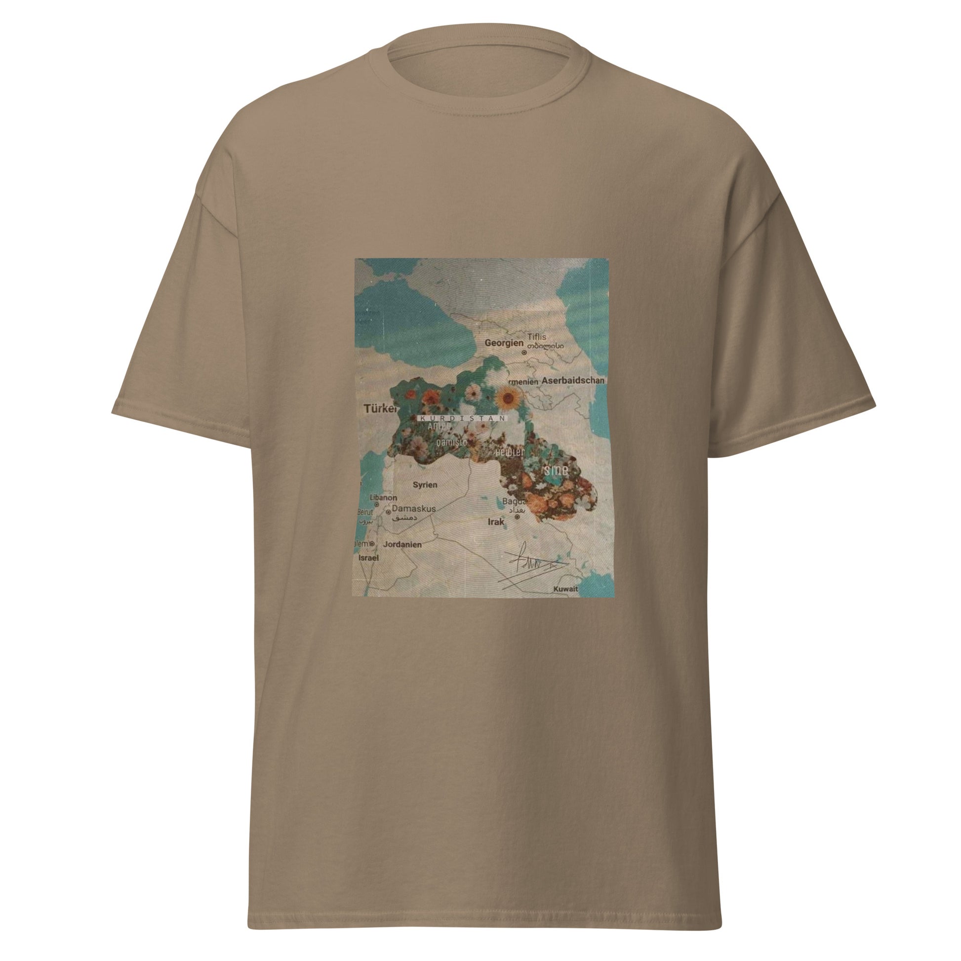 Kurdistan Map T-Shirt | Kurdish Pride Unisex Tee - Kurdish Identity T-Shirt | MarsoniPrint