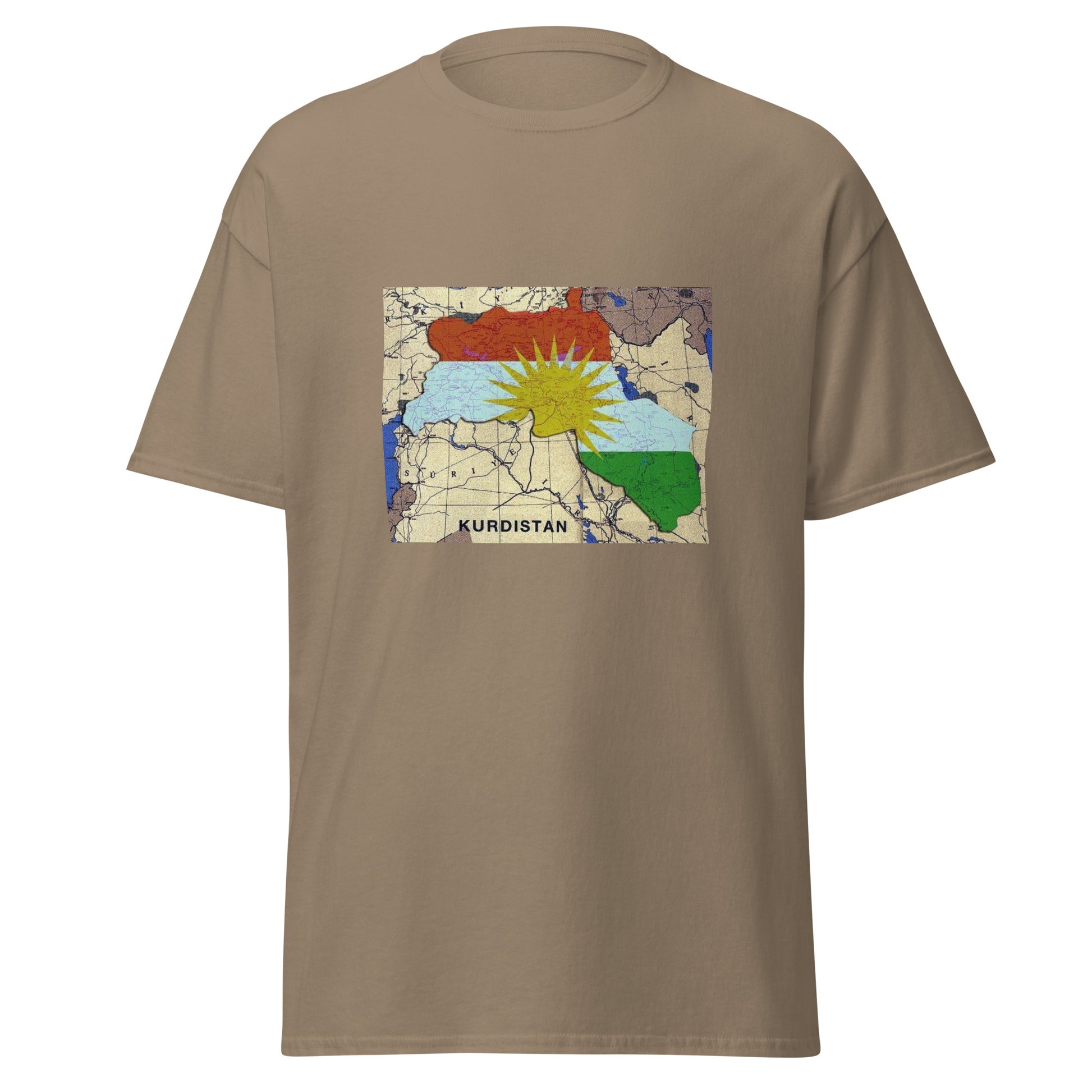 Kurdistan Map T-Shirt | Premium Design | Kurdish Unisex Tee - Kurdish Identity T-Shirt | MarsoniPrint