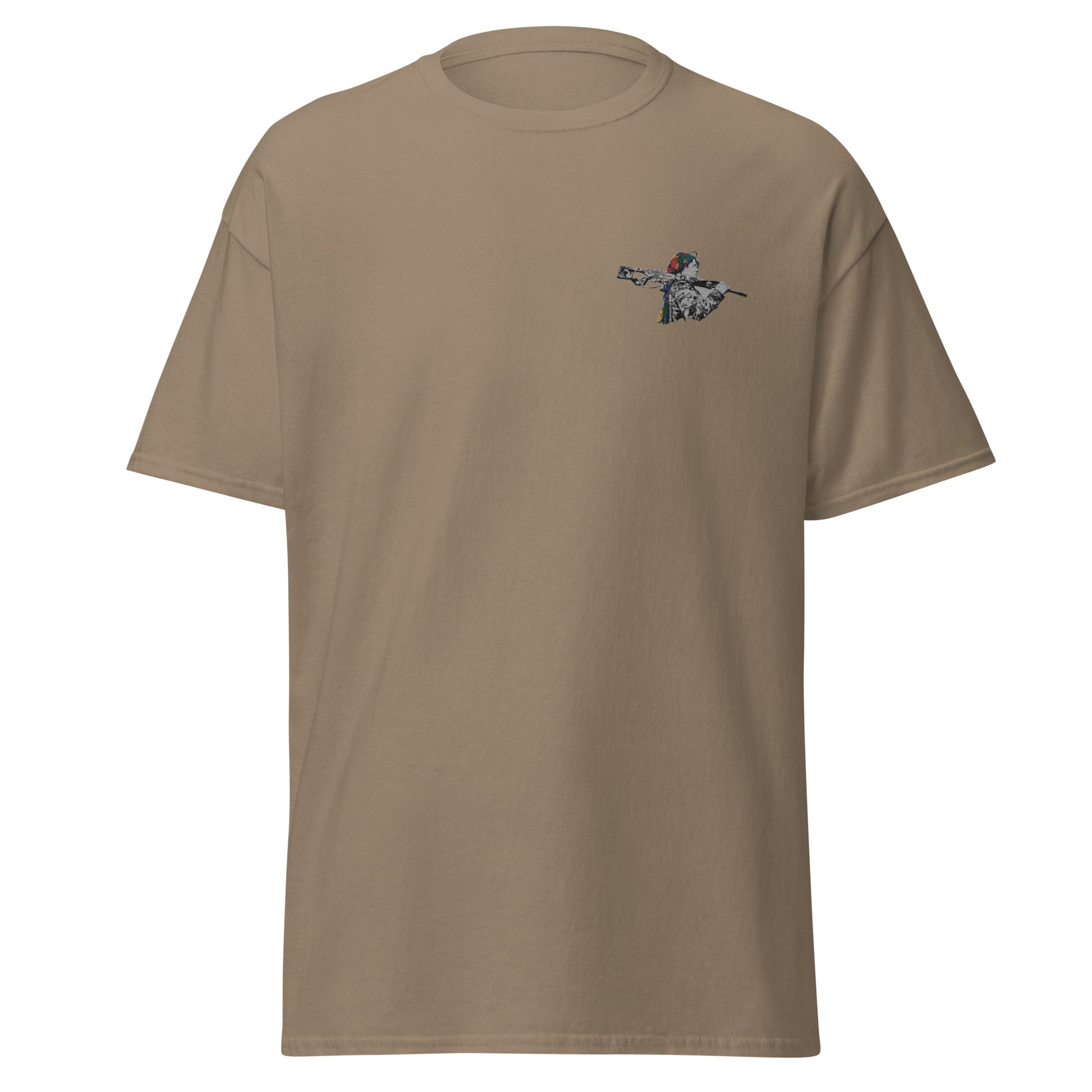 Kurdish Woman Fighter Embroidered T-Shirt | Unisex Tee - Kurdish Identity T-Shirt | MarsoniPrint