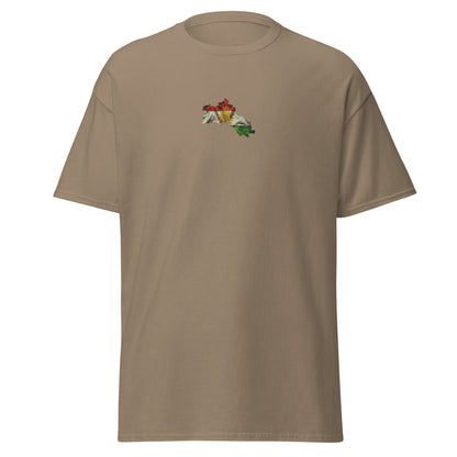 Kurdistan Flag Embroidered T-Shirt | Kurdish Unisex Tee - Kurdish Identity T-Shirt | MarsoniPrint