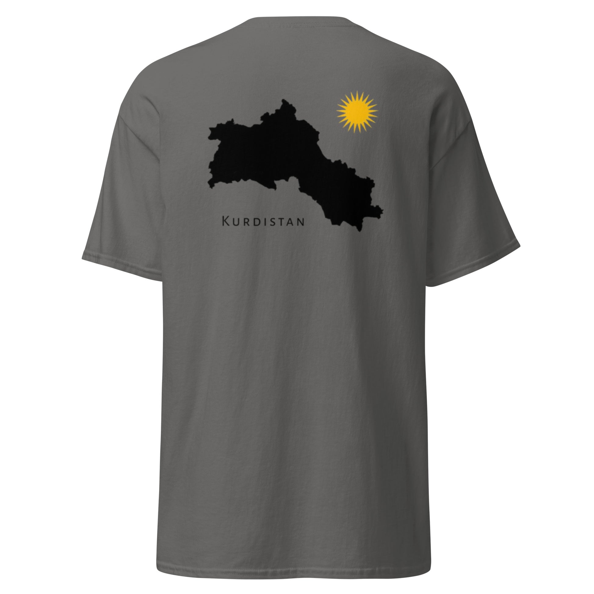 Kurdistan Map T-Shirt | Back Side Design | Kurdish Unisex Tee - Kurdish Identity T-Shirt | MarsoniPrint
