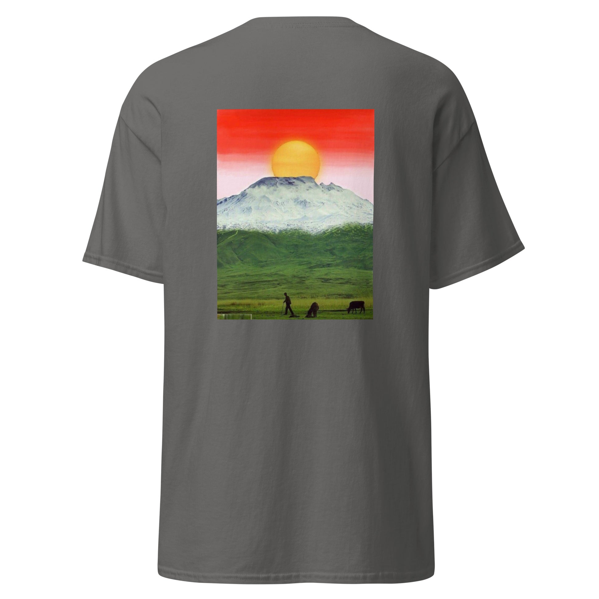 Kurdistan Mountains & Roj T-Shirt | Back Side Printing | Kurdish Tee - Kurdish Identity T-Shirt | MarsoniPrint