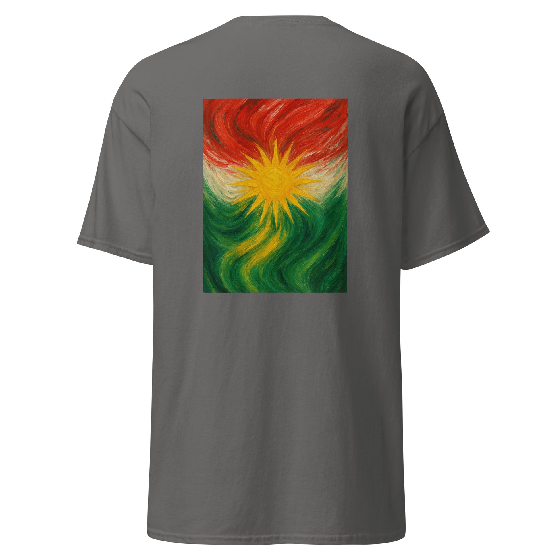 Kurdistan Flag T-Shirt | Special Design Back Side | Kurdish Tee - Kurdish Identity T-Shirt | MarsoniPrint