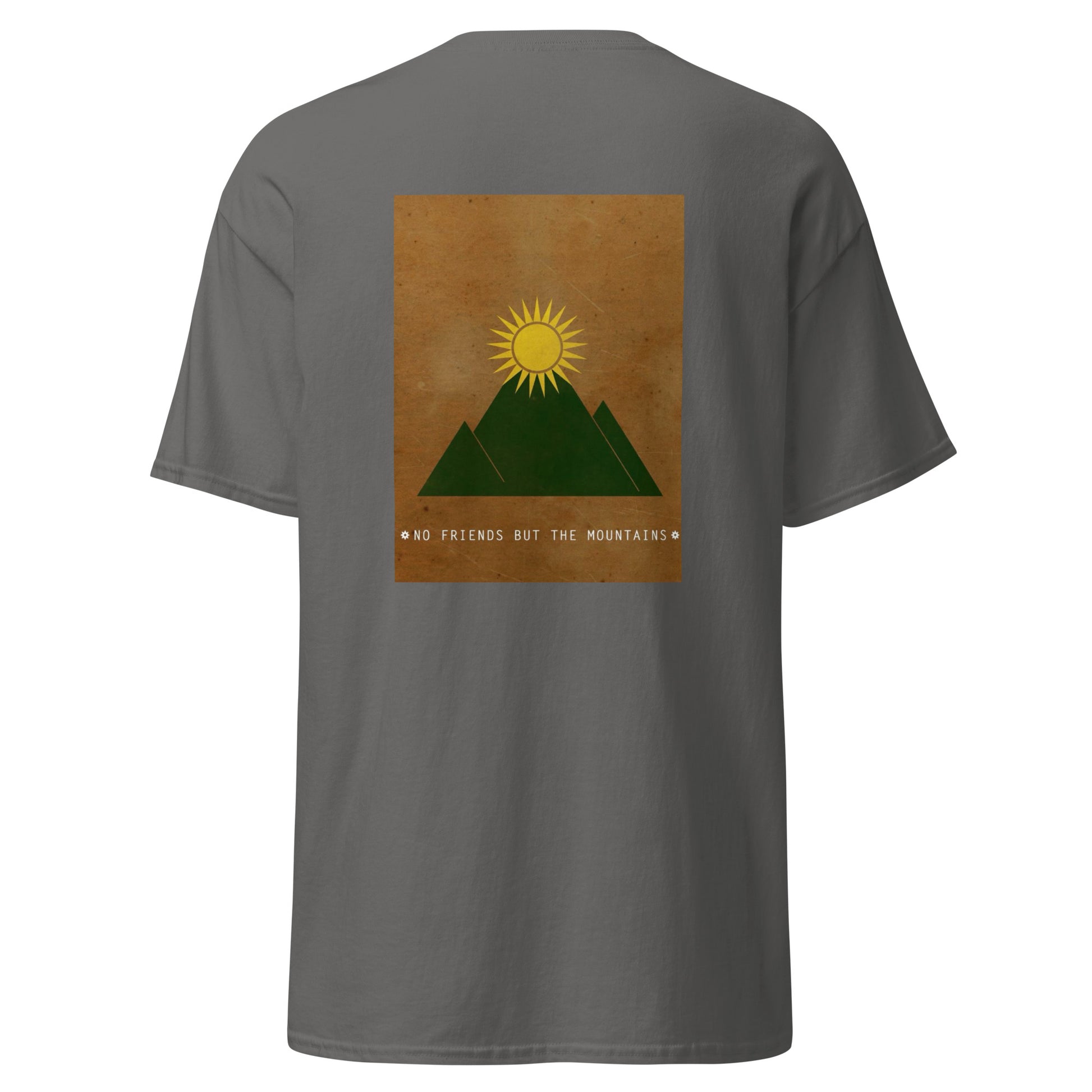 Kurdistan Mountains Unisex Classic Tee, Back Side Printing - Kurdish Identity T-Shirt | MarsoniPrint