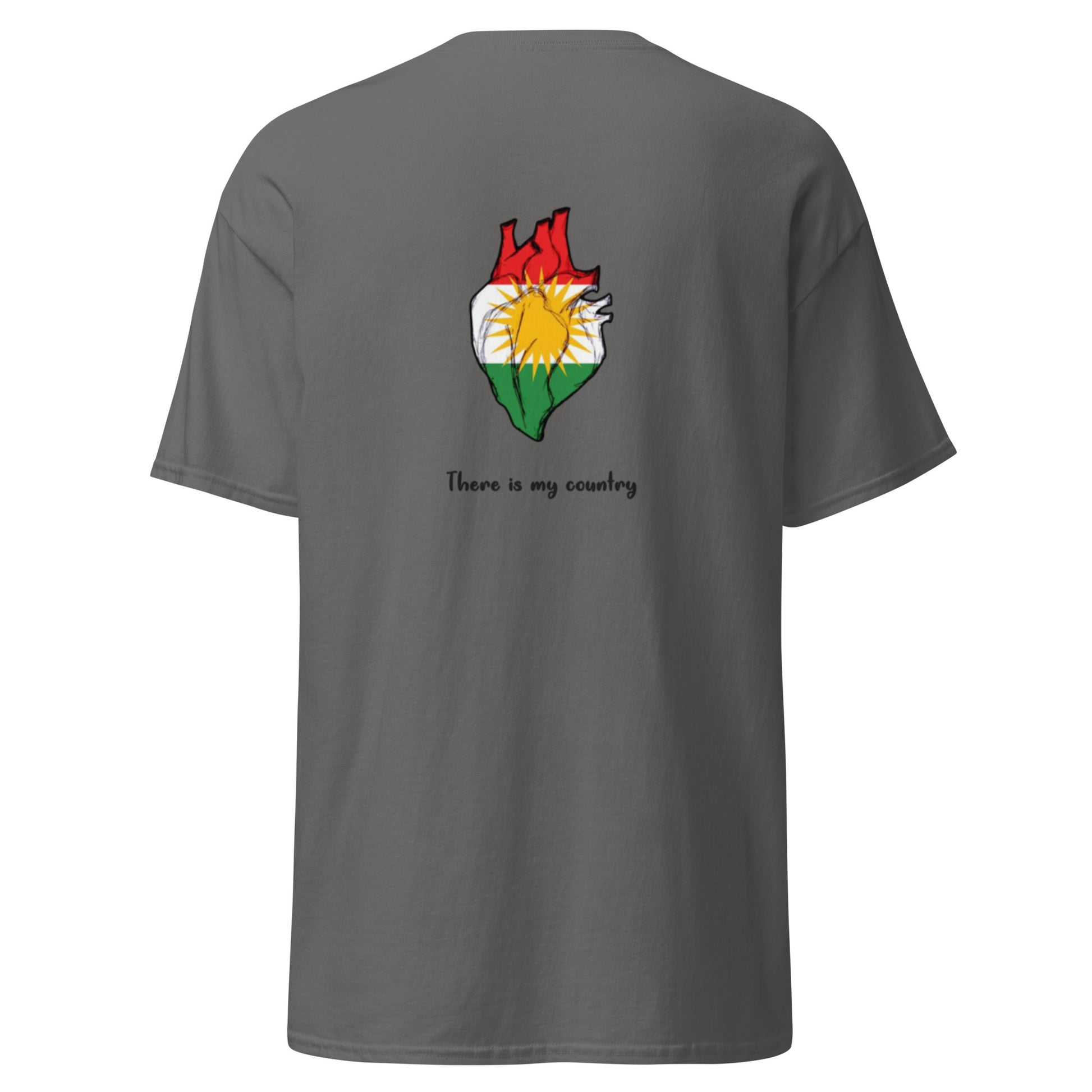 Kurdistan T-Shirt | Back Side Printing | Kurdish Unisex Tee - Kurdish Identity T-Shirt | MarsoniPrint