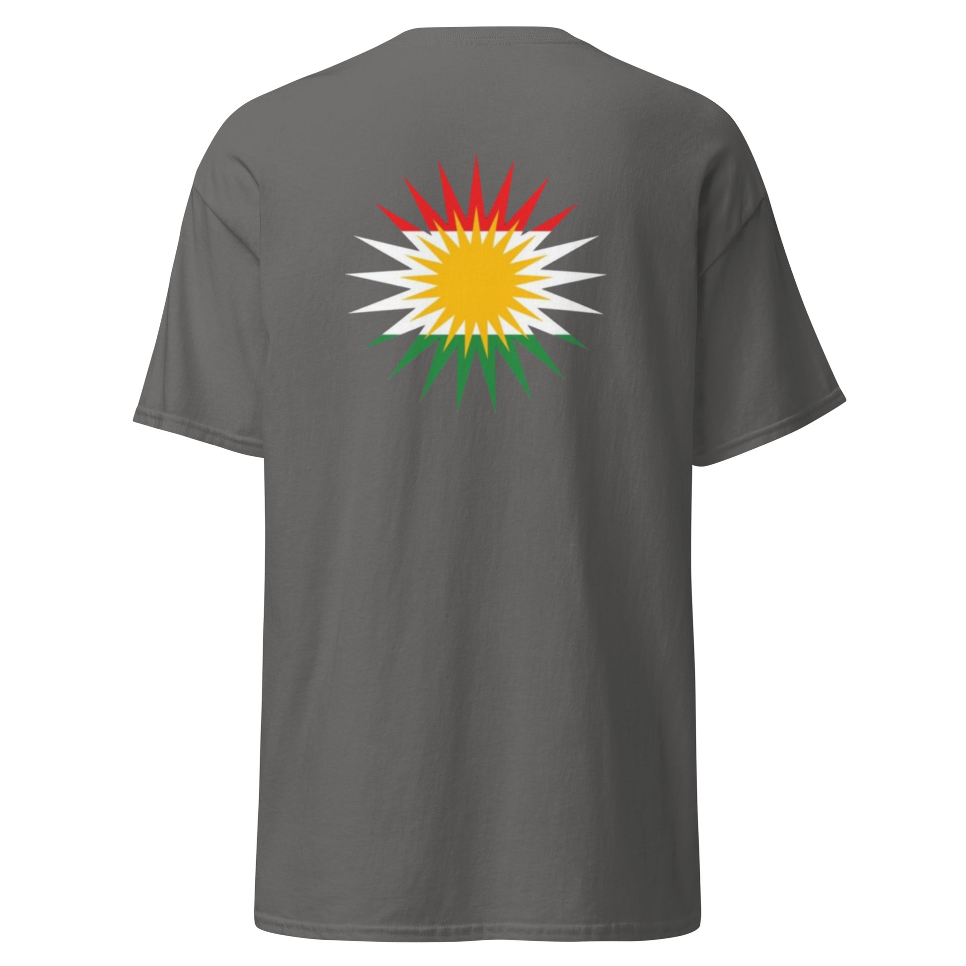 Kurdistan Roj T-Shirt | Back Side Printing | Kurdish Unisex Tee - Kurdish Identity T-Shirt | MarsoniPrint