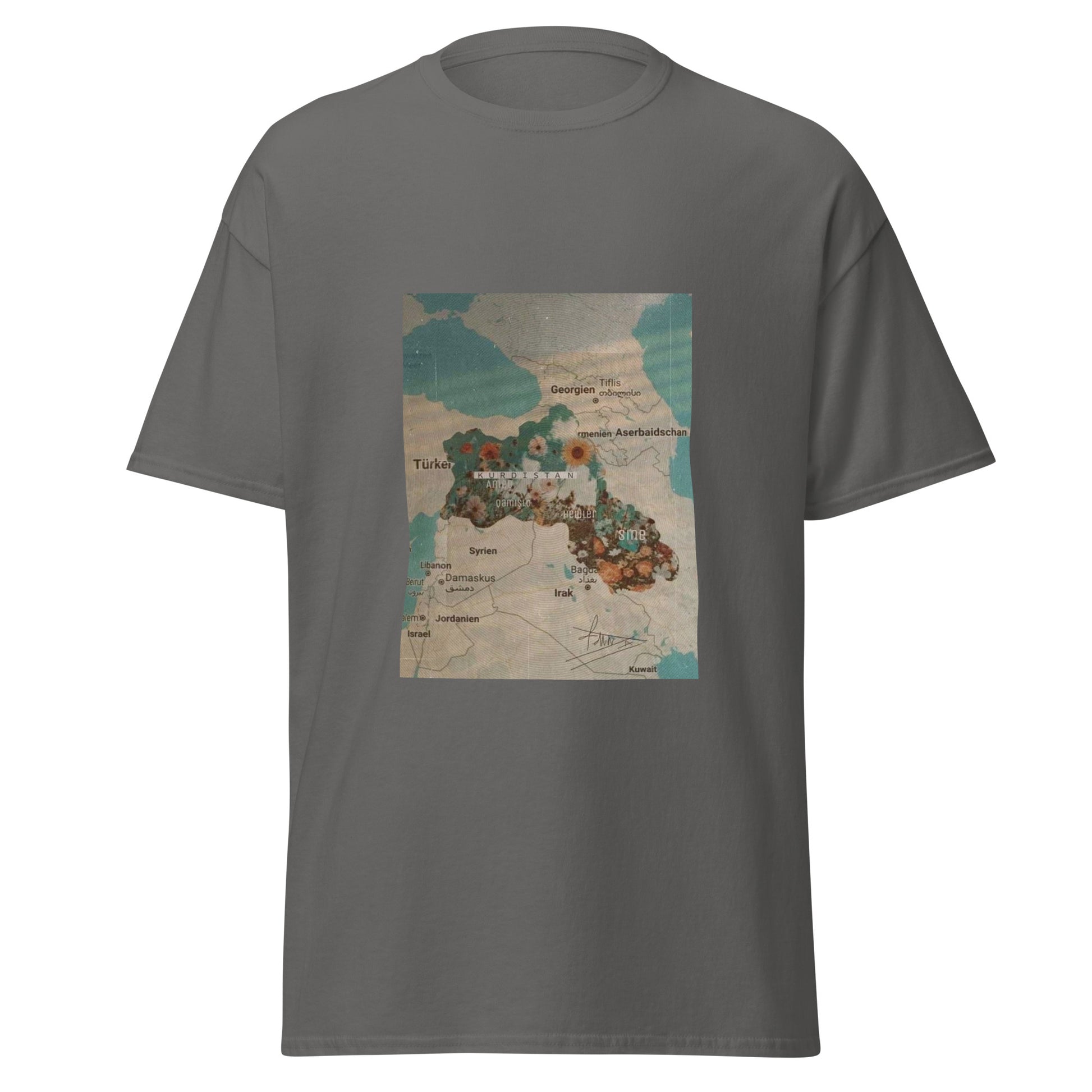 Kurdistan Map T-Shirt | Kurdish Pride Unisex Tee - Kurdish Identity T-Shirt | MarsoniPrint