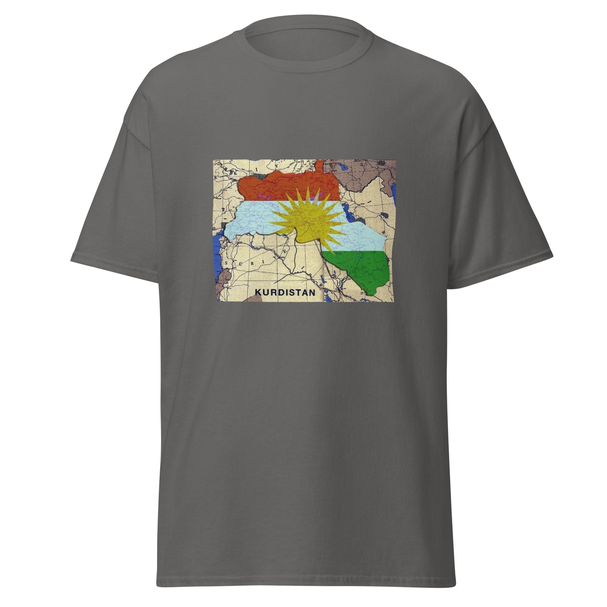 Kurdistan Map T-Shirt | Premium Design | Kurdish Unisex Tee - Kurdish Identity T-Shirt | MarsoniPrint