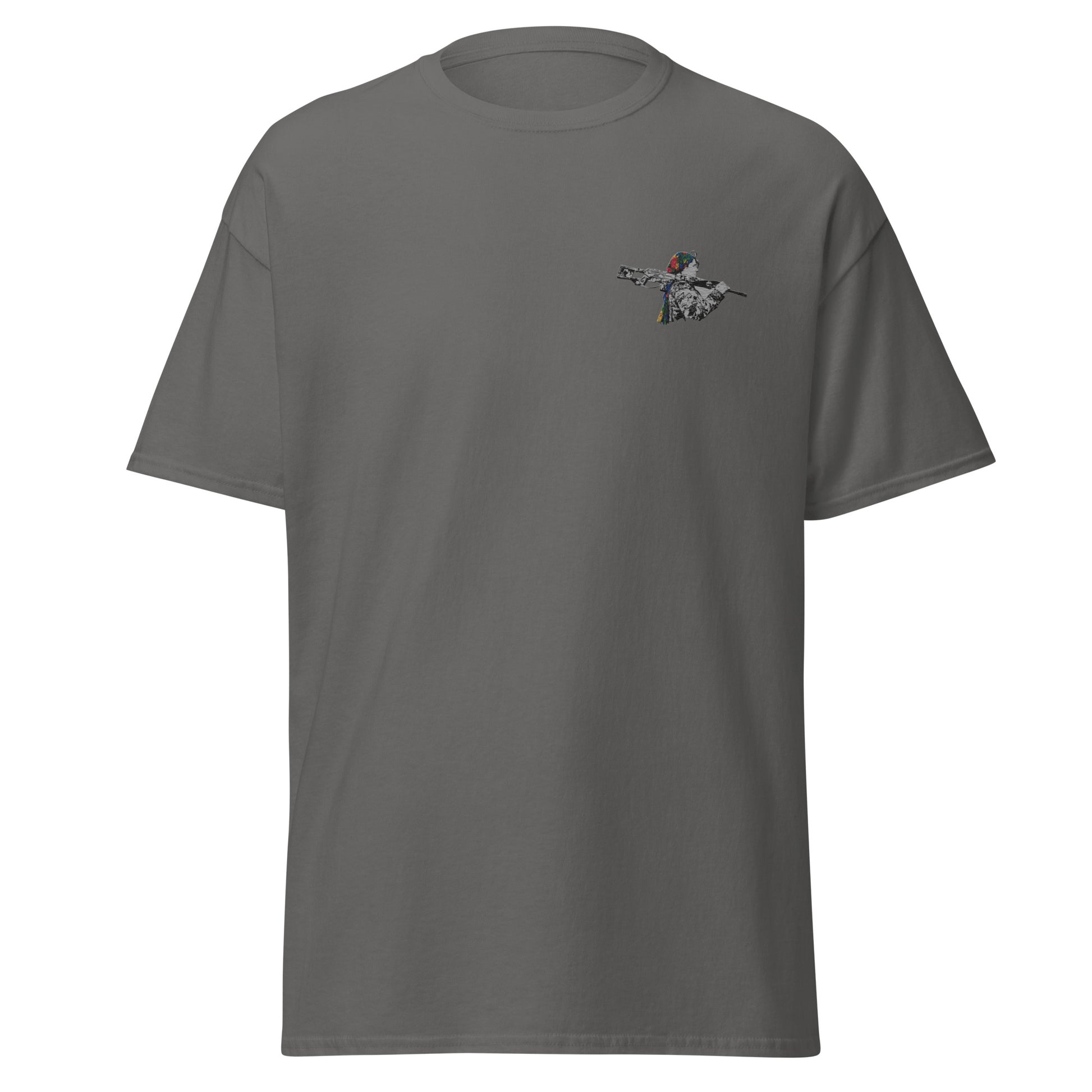 Kurdish Woman Fighter Embroidered T-Shirt | Unisex Tee - Kurdish Identity T-Shirt | MarsoniPrint