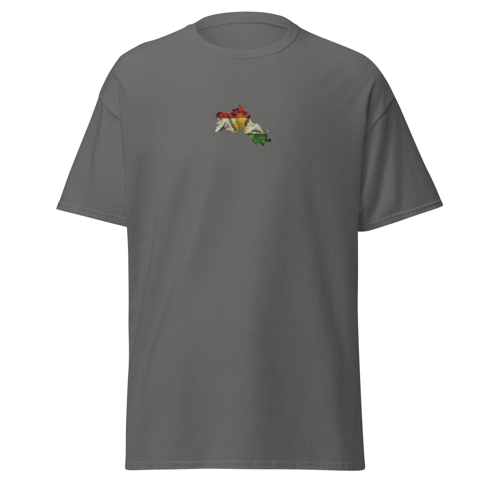 Kurdistan Flag Embroidered T-Shirt | Kurdish Unisex Tee - Kurdish Identity T-Shirt | MarsoniPrint