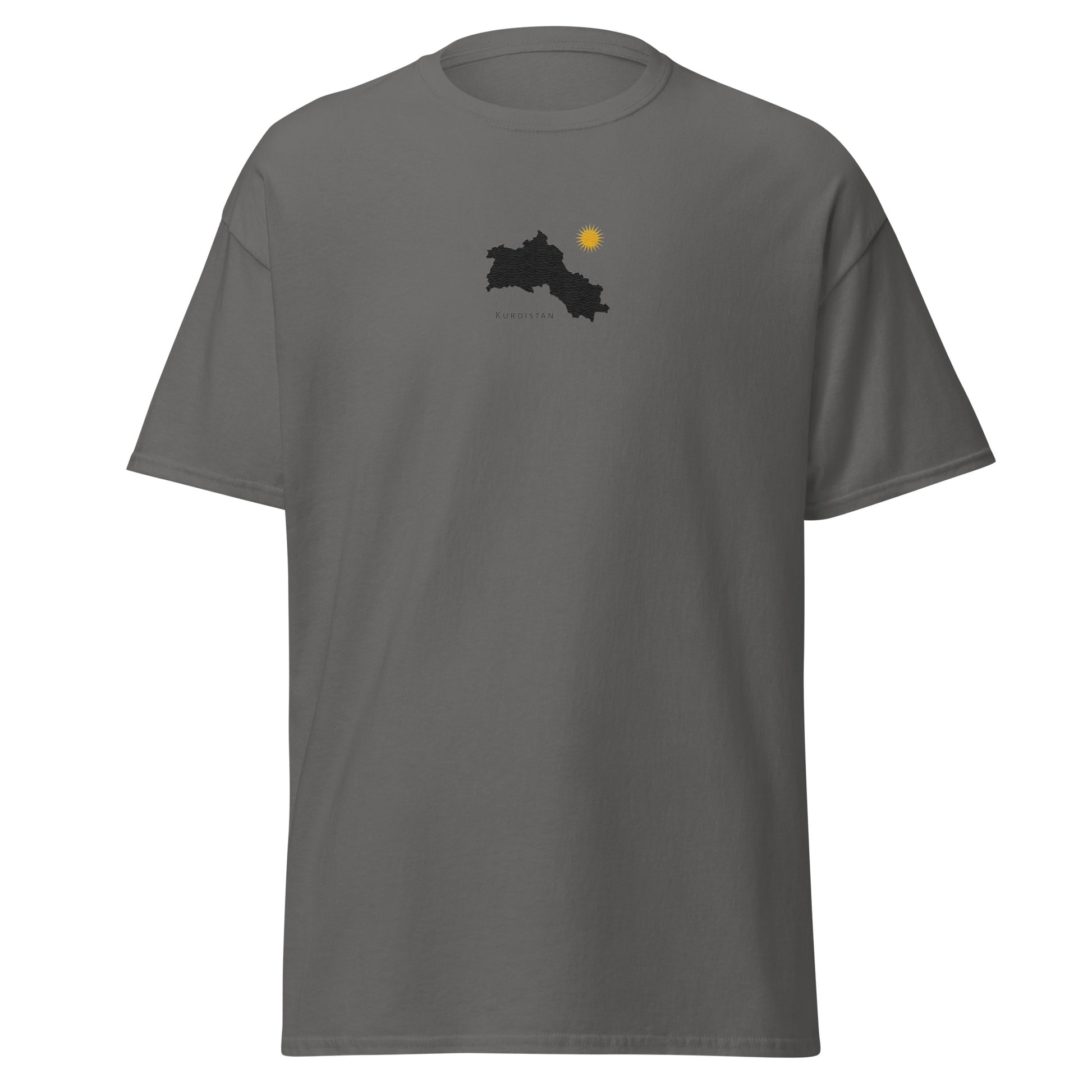 Kurdistan Map T-Shirt, Embroidered Classic Tee, MarsoniPrint - Kurdish Identity T-Shirt | MarsoniPrint