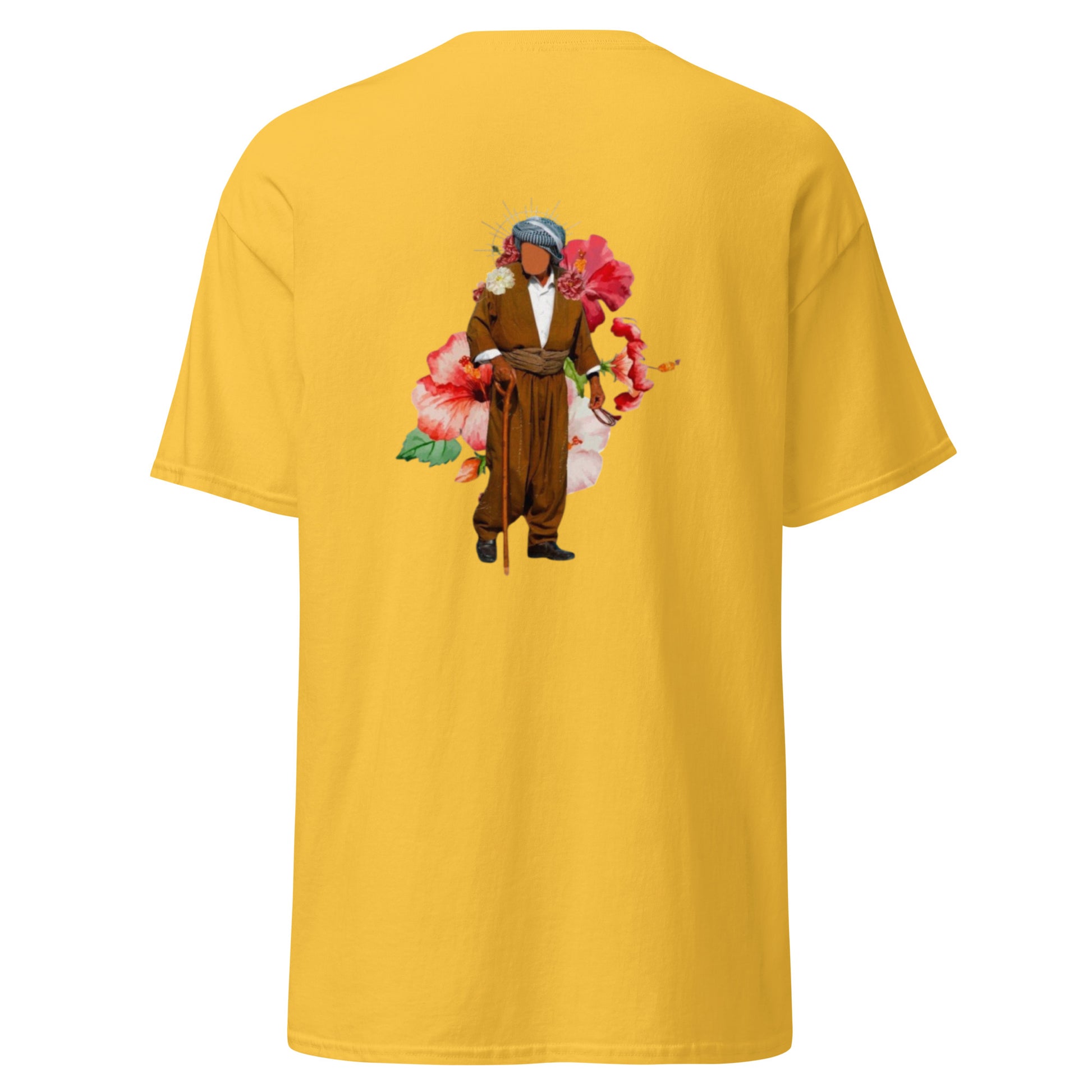 Kurdish Man T-Shirt | Back Side Printing | Kurdish Unisex Tee - Kurdish Identity T-Shirt | MarsoniPrint