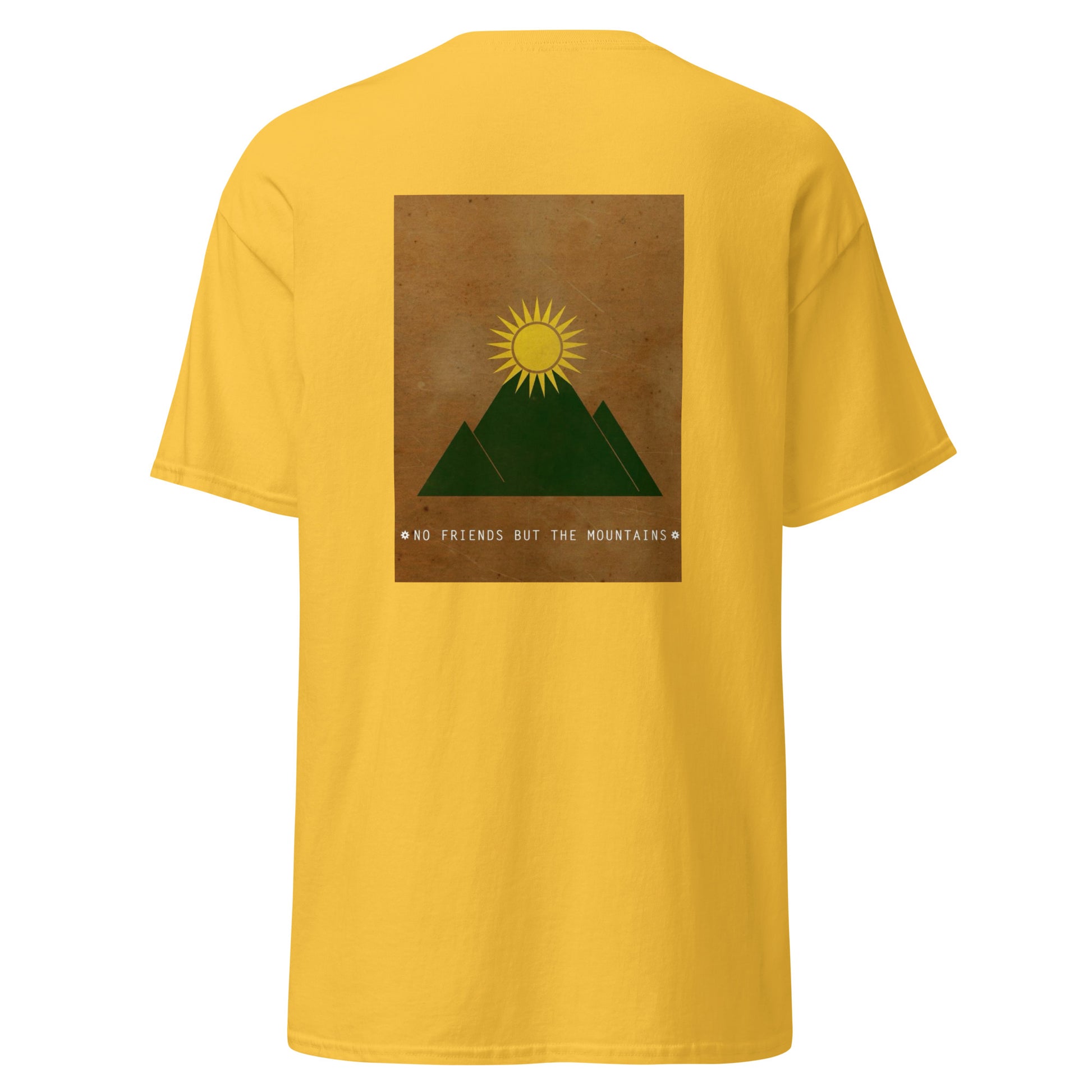 Kurdistan Mountains Unisex Classic Tee, Back Side Printing - Kurdish Identity T-Shirt | MarsoniPrint