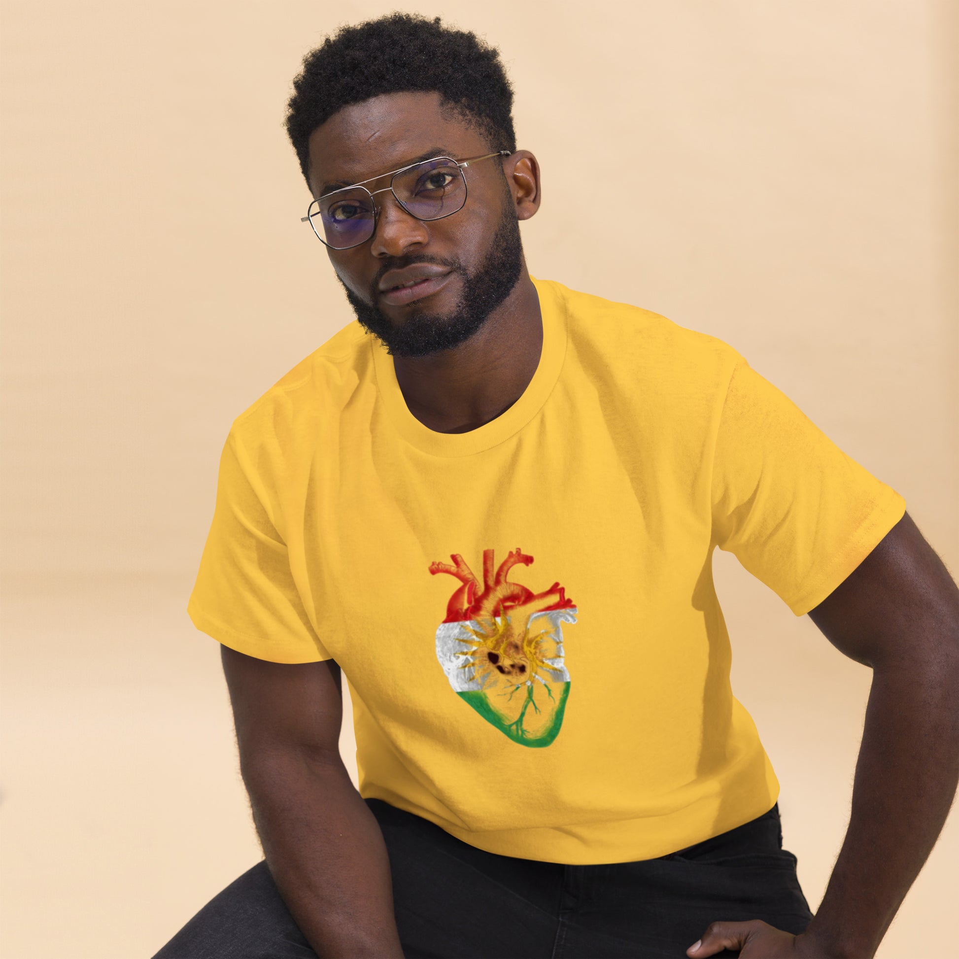 Kurdistan Heart T-Shirt | Kurdish Identity Unisex Tee - Kurdish Identity T-Shirt | MarsoniPrint