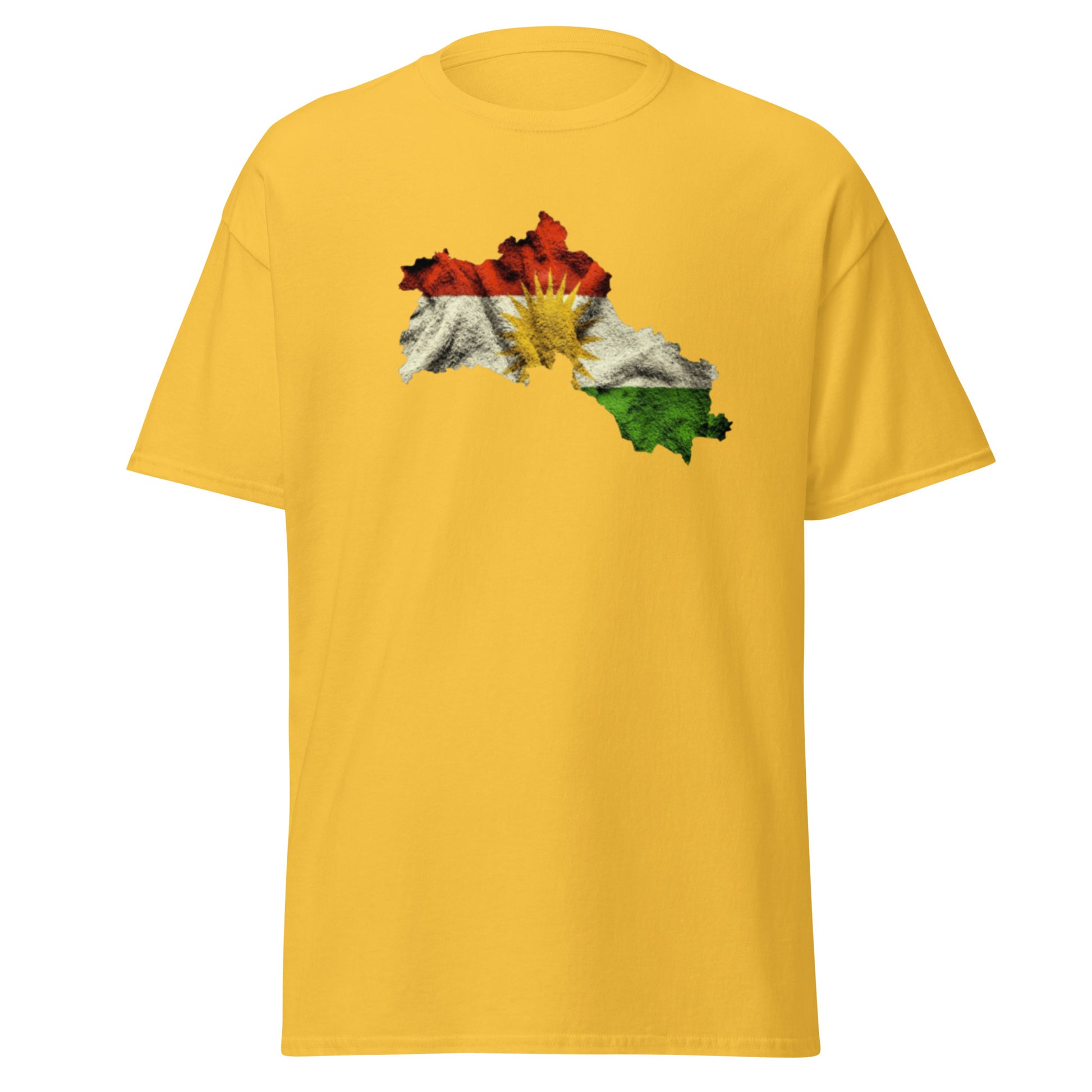 Kurdistan Map & Flag T-Shirt | Kurdish Unisex Tee - Kurdish Identity T-Shirt | MarsoniPrint