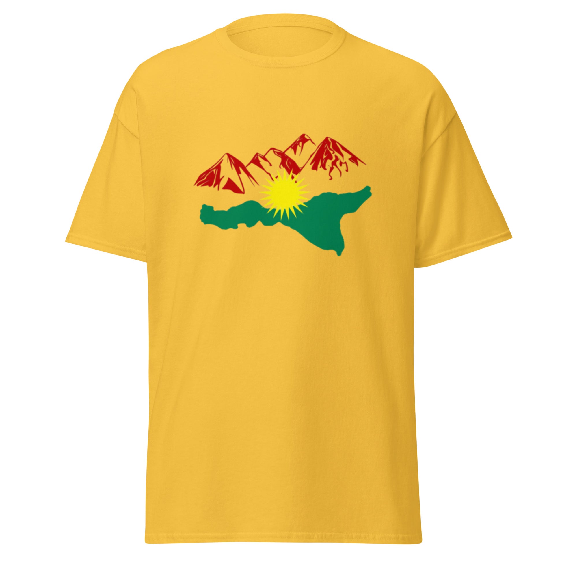 Kurdistan Mountains T-Shirt | Kurdish Nature Unisex Tee - Kurdish Identity T-Shirt | MarsoniPrint
