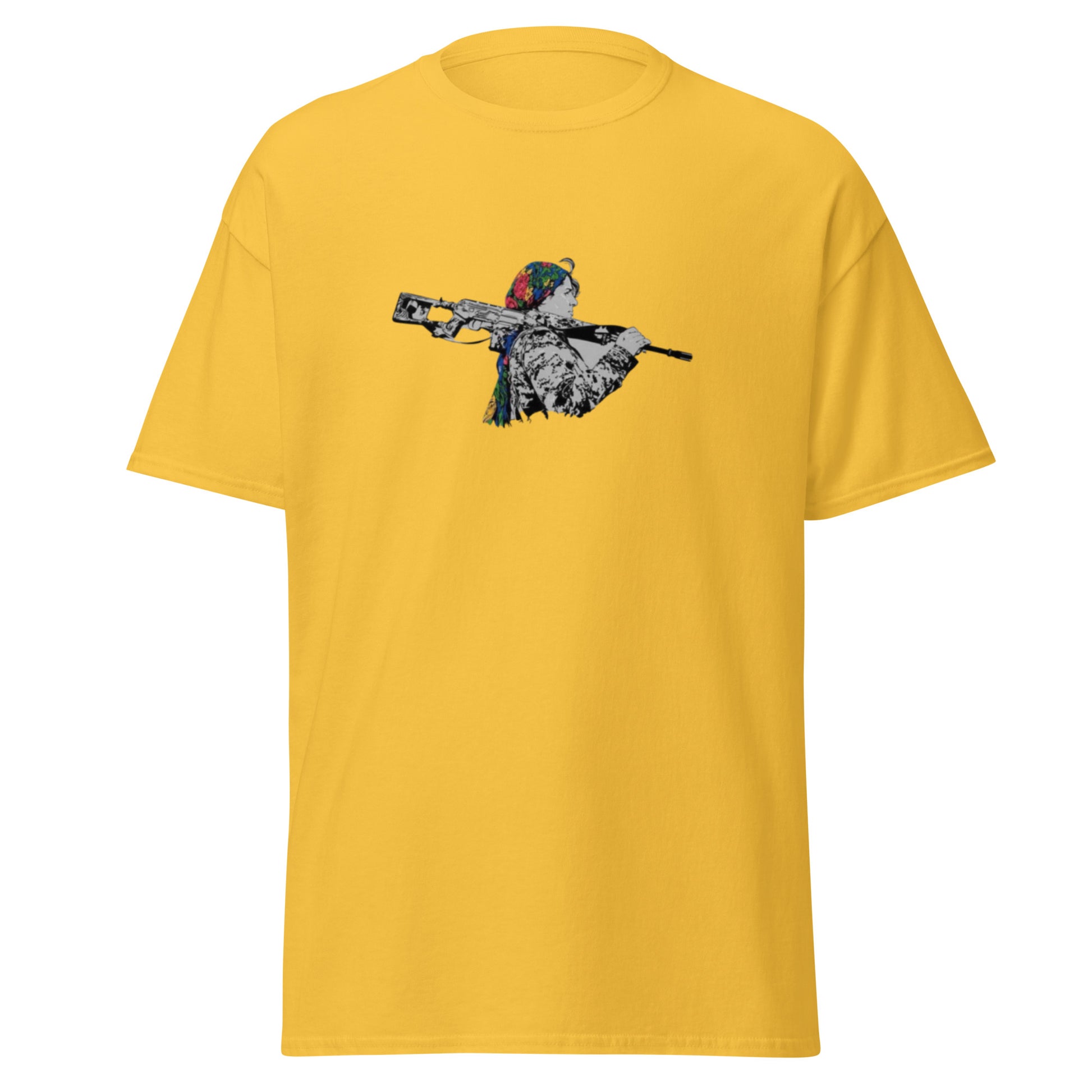 Kurdish Warrior Woman Gerilla T-Shirt | Kurdish Unisex Tee - Kurdish Identity T-Shirt | MarsoniPrint