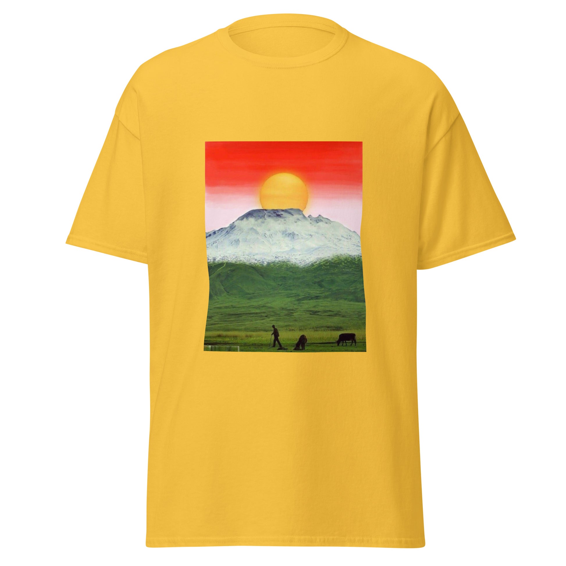 Kurdistan Mountains & Roj T-Shirt | Kurdish Unisex Tee - Kurdish Identity T-Shirt | MarsoniPrint