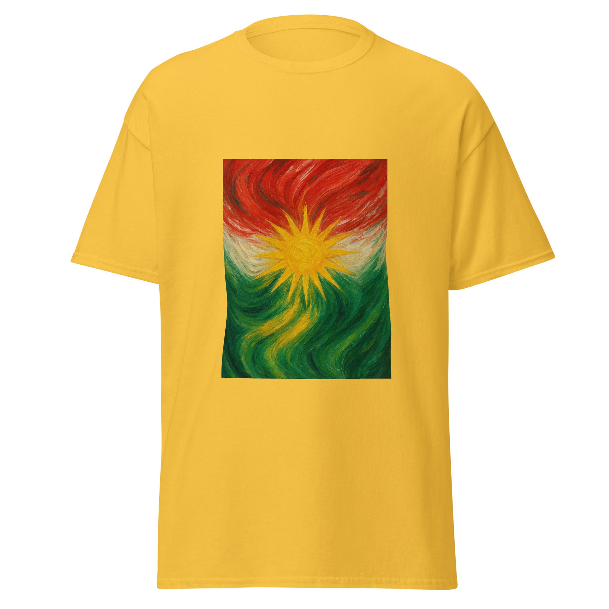 Kurdistan Flag T-Shirt | Special Design | Kurdish Unisex Tee - Kurdish Identity T-Shirt | MarsoniPrint