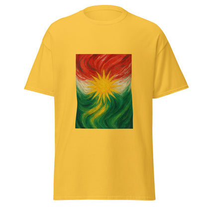 Kurdistan Flag T-Shirt | Special Design | Kurdish Unisex Tee - Kurdish Identity T-Shirt | MarsoniPrint