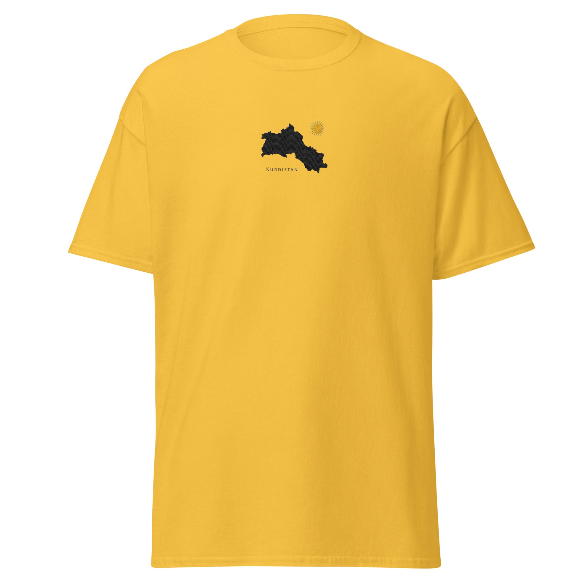 Kurdistan Map T-Shirt, Embroidered Classic Tee, MarsoniPrint - Kurdish Identity T-Shirt | MarsoniPrint
