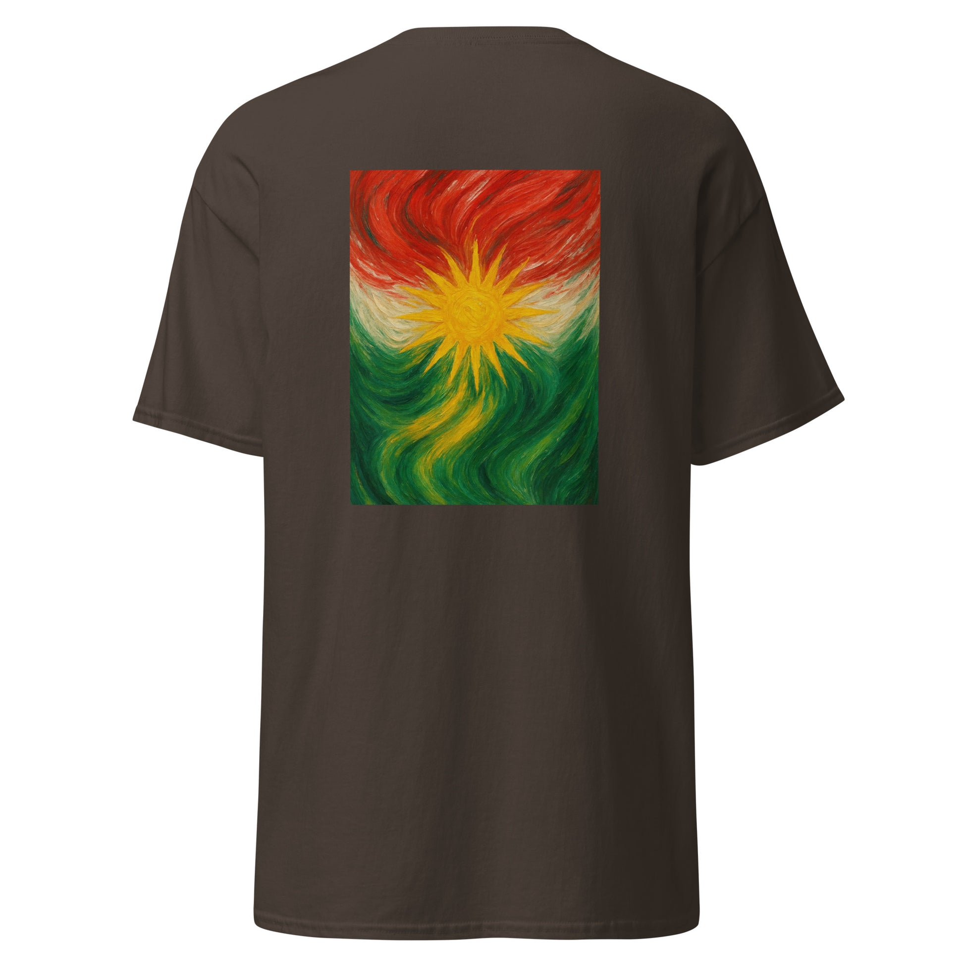 Kurdistan Flag T-Shirt | Special Design Back Side | Kurdish Tee - Kurdish Identity T-Shirt | MarsoniPrint