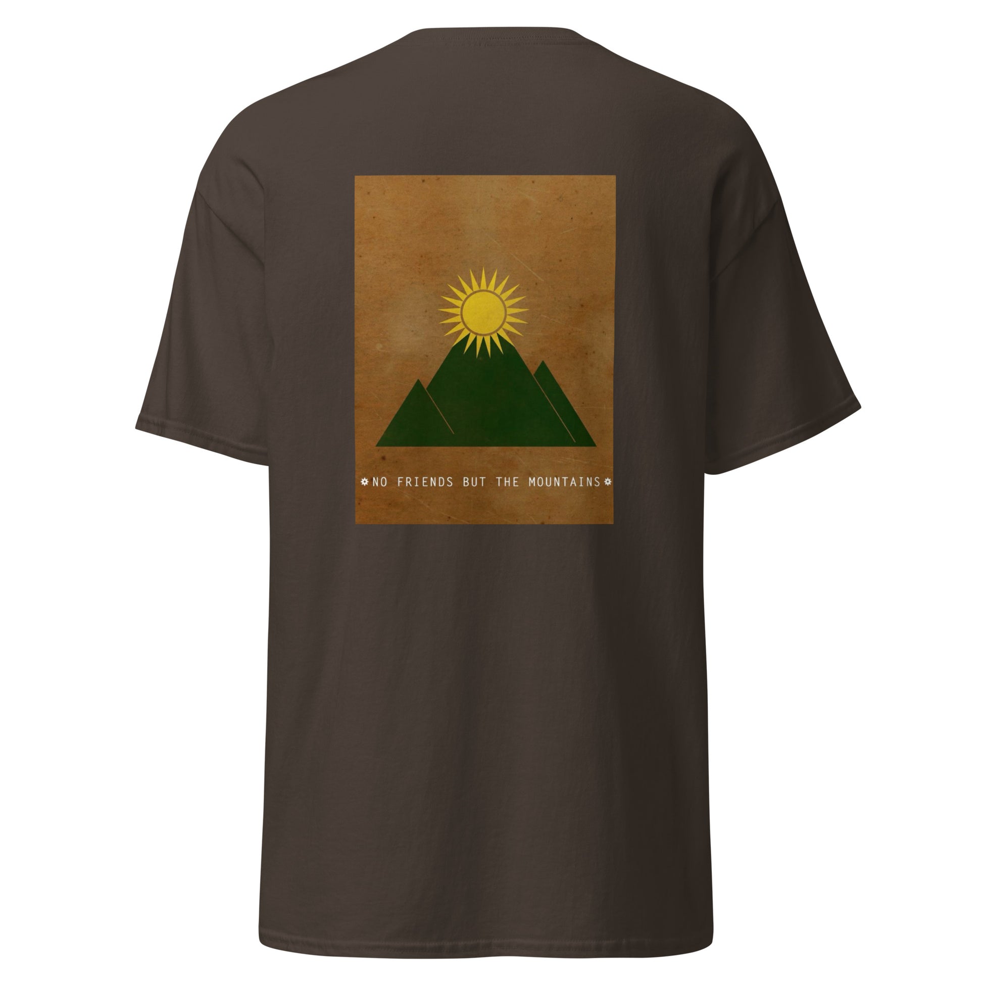 Kurdistan Mountains Unisex Classic Tee, Back Side Printing - Kurdish Identity T-Shirt | MarsoniPrint