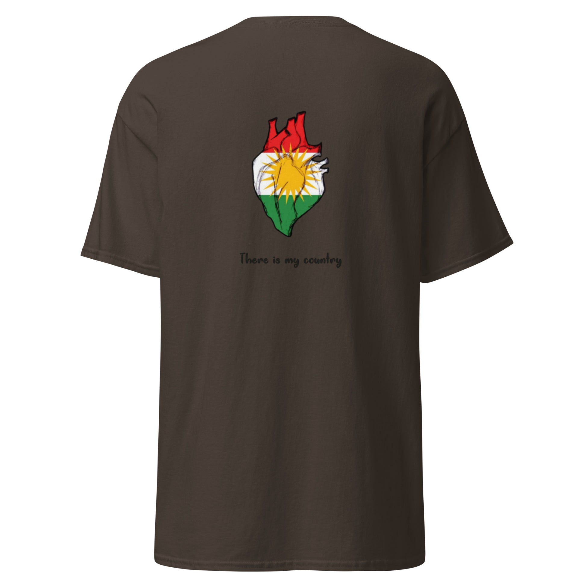 Kurdistan T-Shirt | Back Side Printing | Kurdish Unisex Tee - Kurdish Identity T-Shirt | MarsoniPrint