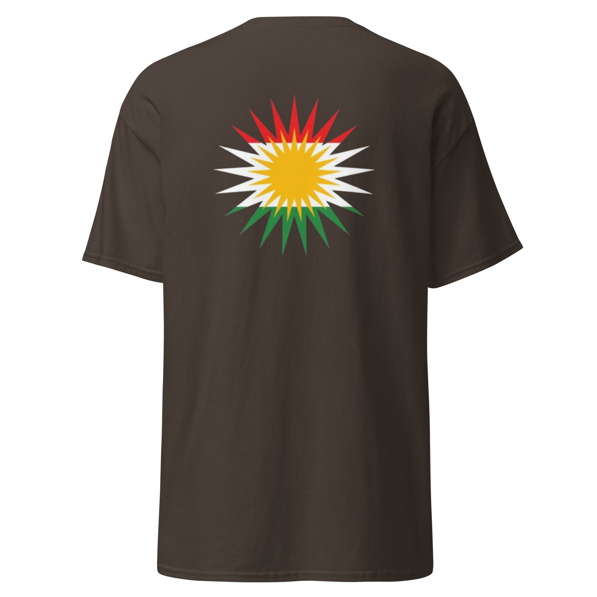 Kurdistan Roj T-Shirt | Back Side Printing | Kurdish Unisex Tee - Kurdish Identity T-Shirt | MarsoniPrint