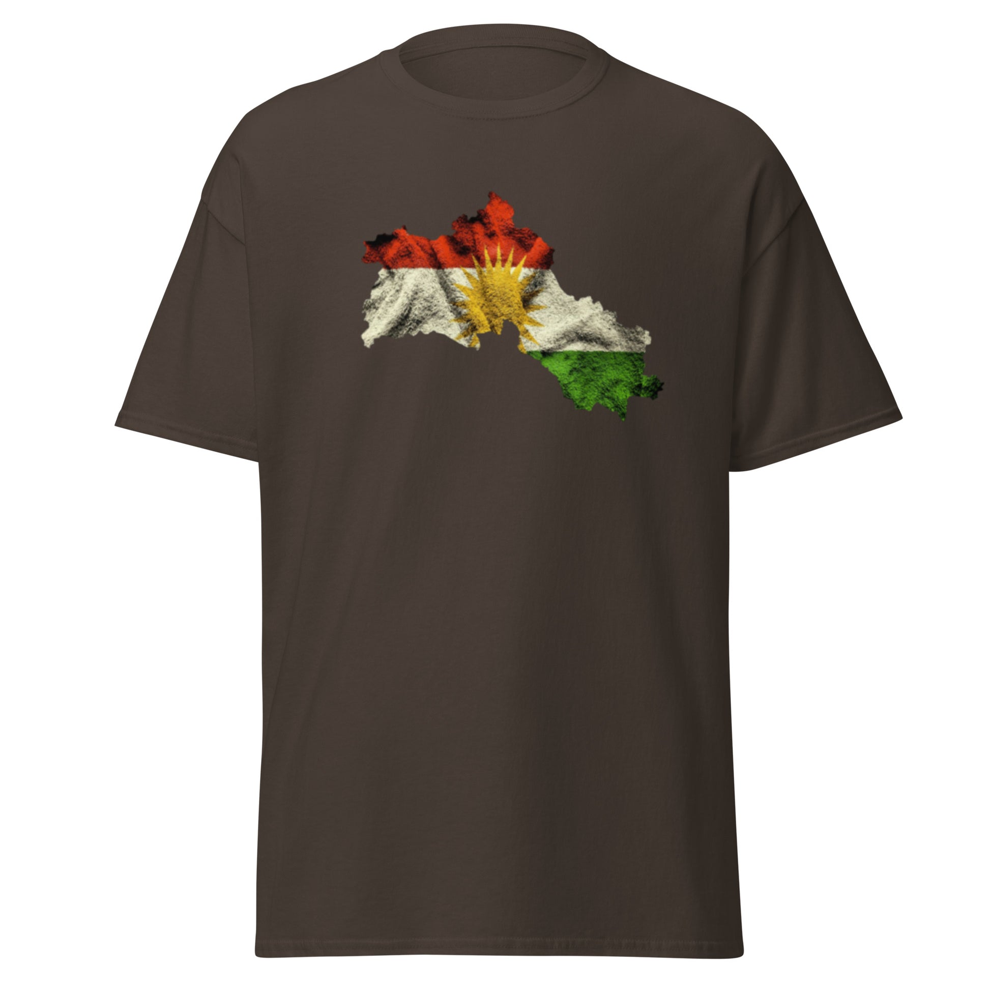 Kurdistan Map & Flag T-Shirt | Kurdish Unisex Tee - Kurdish Identity T-Shirt | MarsoniPrint