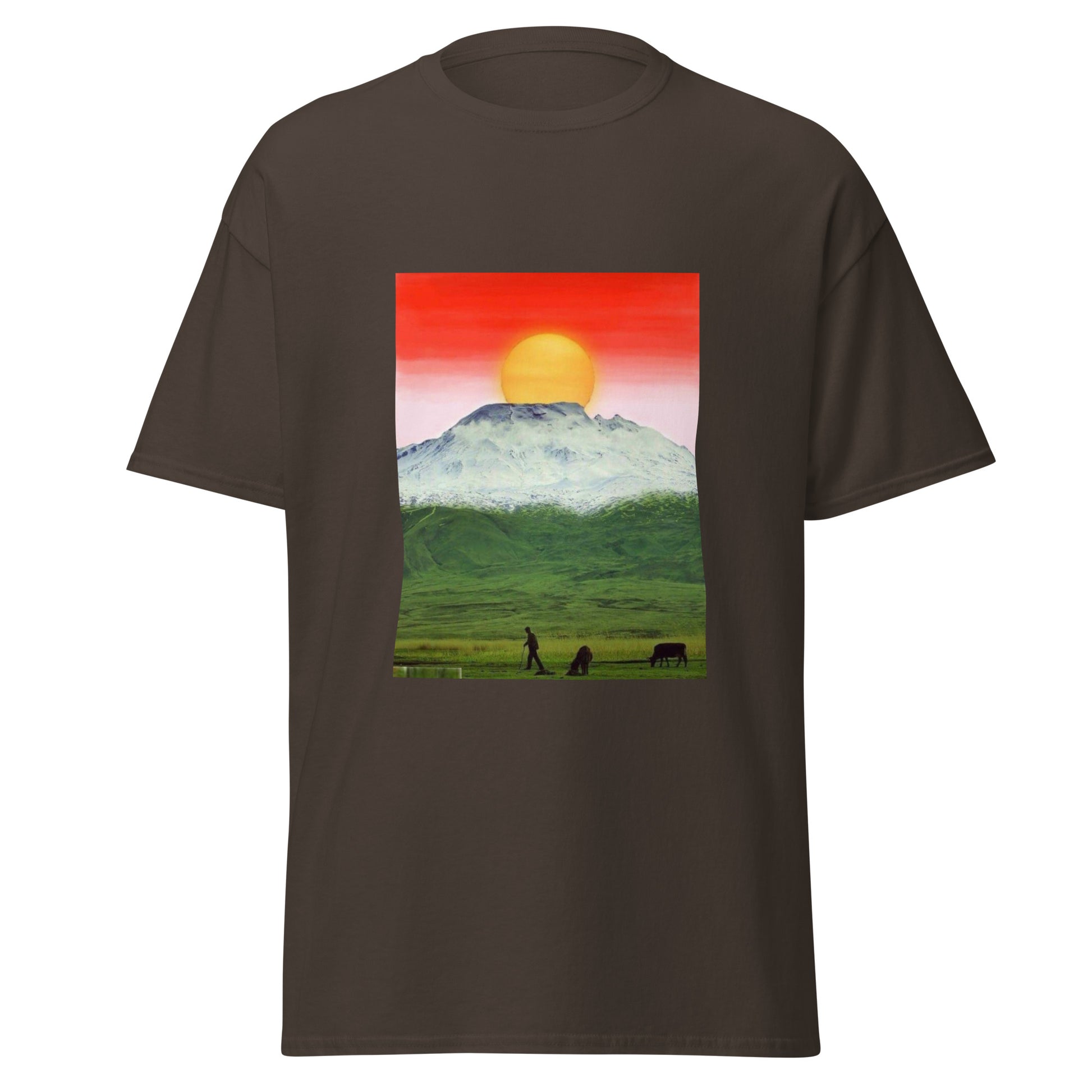 Kurdistan Mountains & Roj T-Shirt | Kurdish Unisex Tee - Kurdish Identity T-Shirt | MarsoniPrint