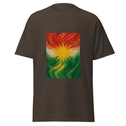 Kurdistan Flag T-Shirt | Special Design | Kurdish Unisex Tee - Kurdish Identity T-Shirt | MarsoniPrint