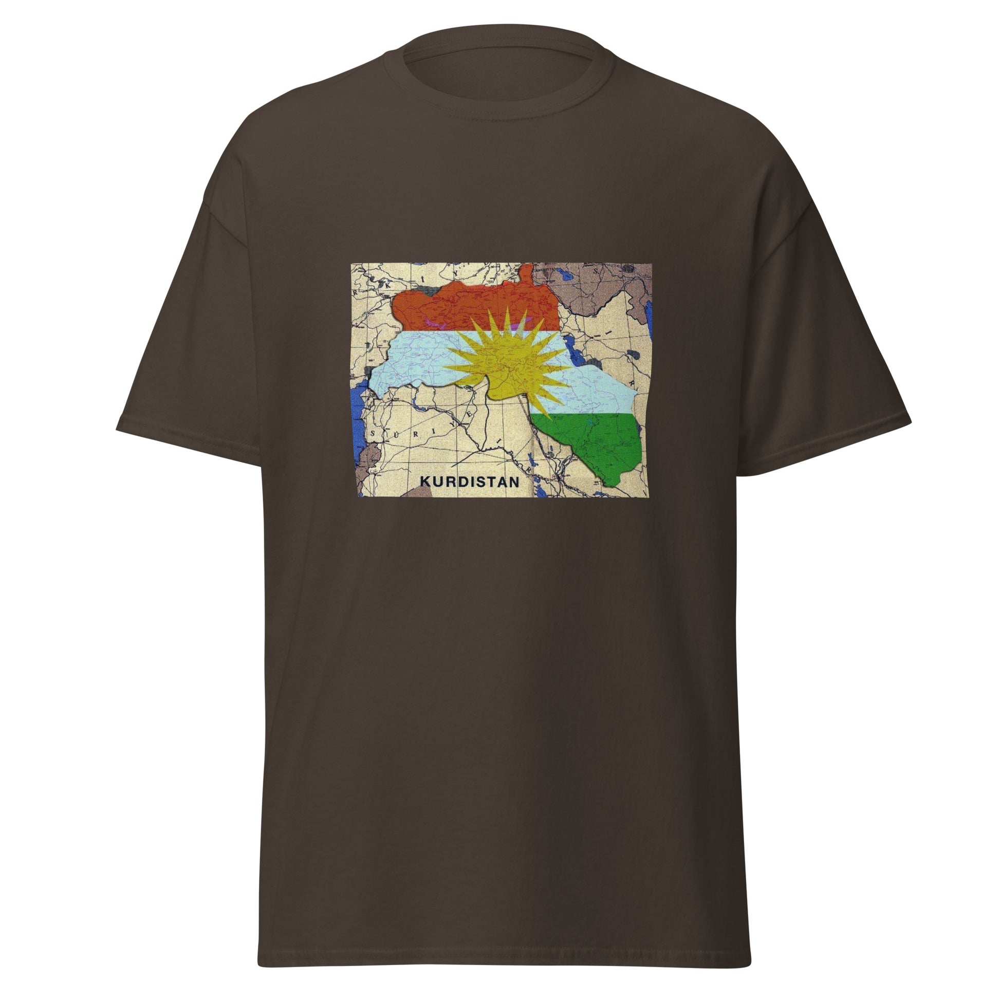 Kurdistan Map T-Shirt | Premium Design | Kurdish Unisex Tee - Kurdish Identity T-Shirt | MarsoniPrint