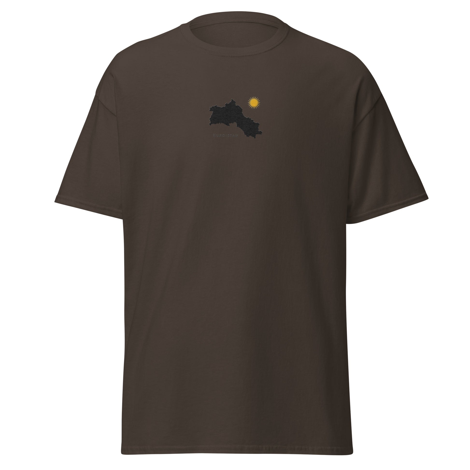 Kurdistan Map T-Shirt, Embroidered Classic Tee, MarsoniPrint - Kurdish Identity T-Shirt | MarsoniPrint
