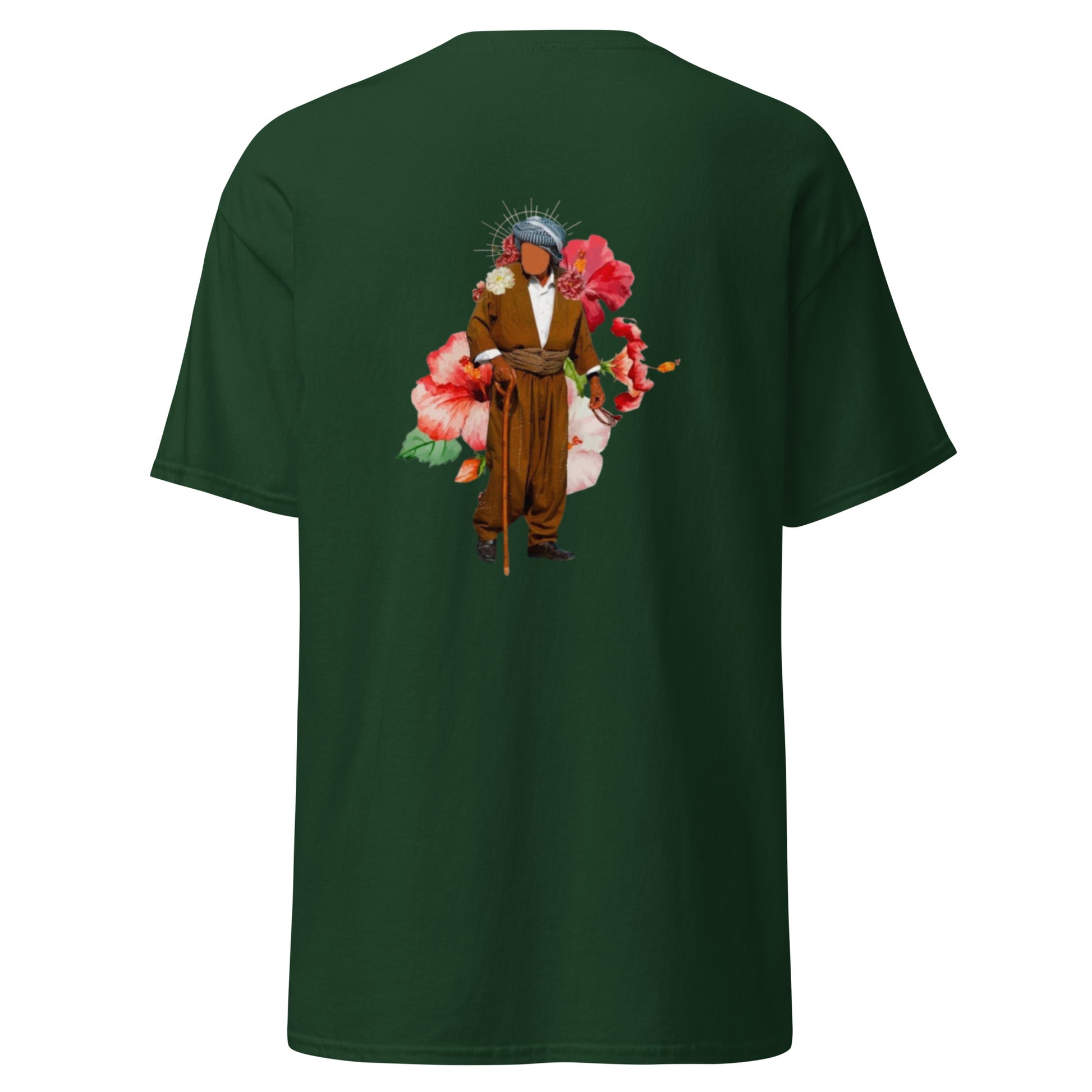 Kurdish Man T-Shirt | Back Side Printing | Kurdish Unisex Tee - Kurdish Identity T-Shirt | MarsoniPrint