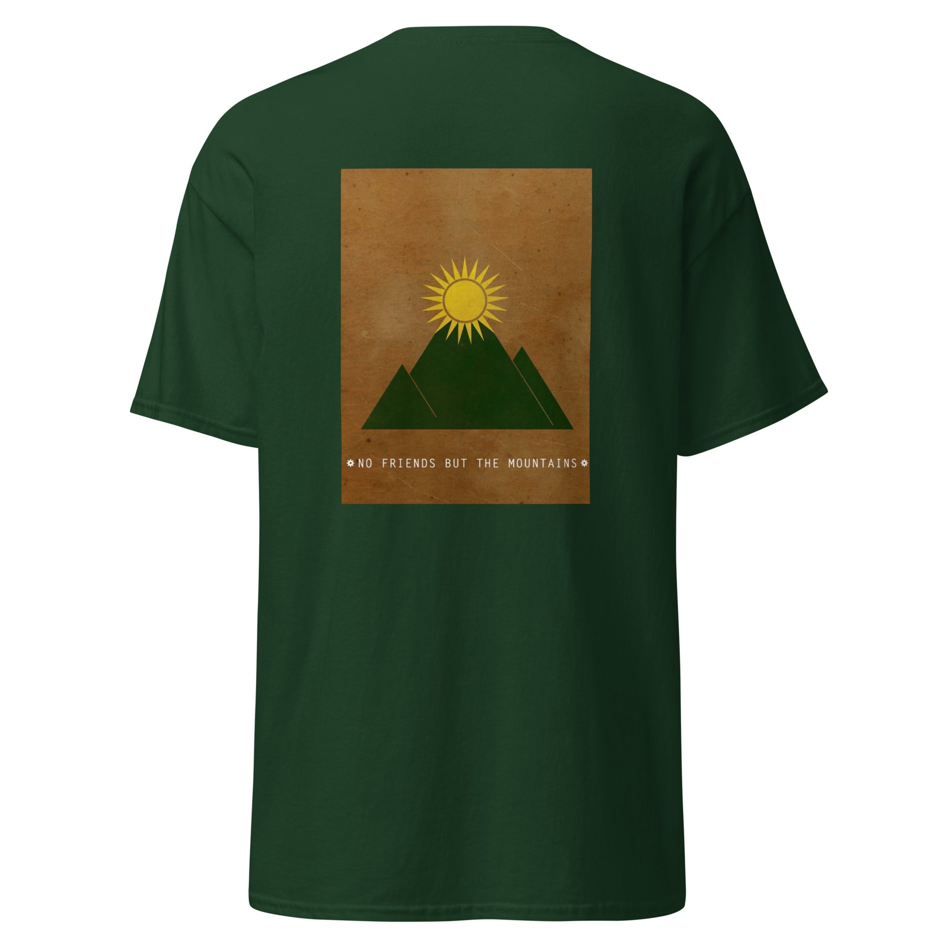 Kurdistan Mountains Unisex Classic Tee, Back Side Printing - Kurdish Identity T-Shirt | MarsoniPrint