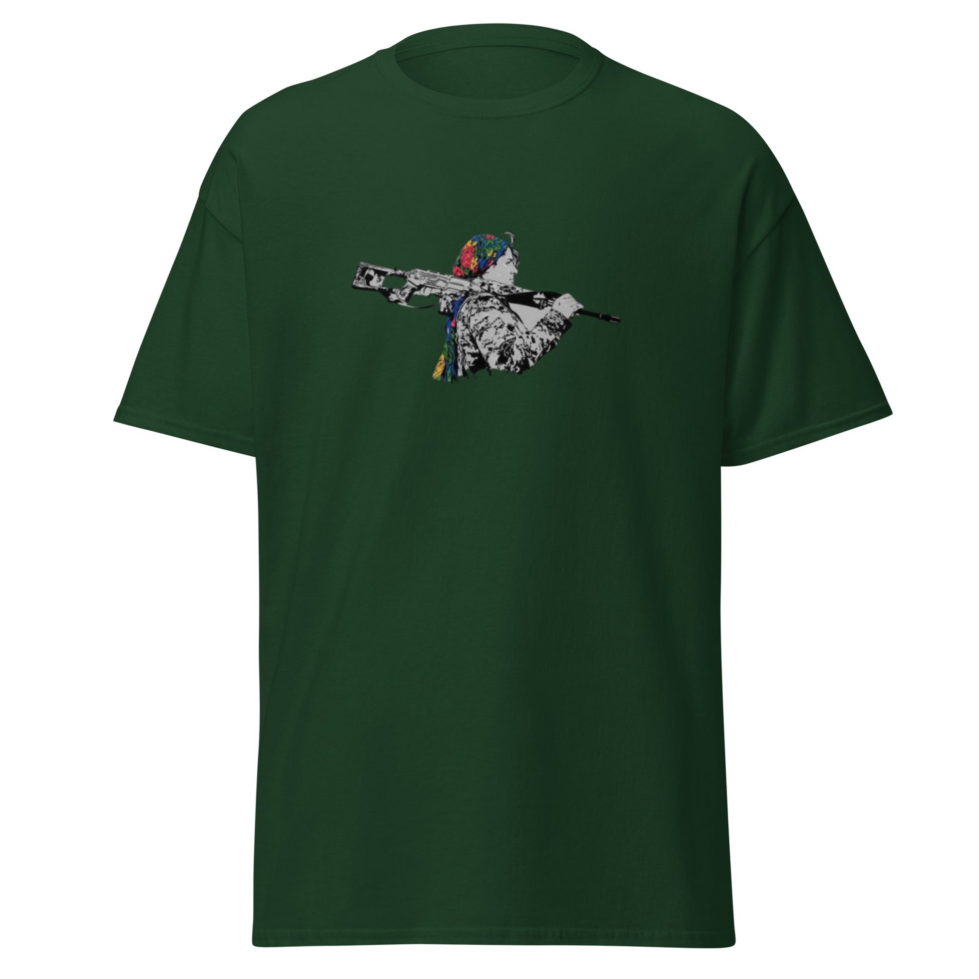 Kurdish Warrior Woman Gerilla T-Shirt | Kurdish Unisex Tee - Kurdish Identity T-Shirt | MarsoniPrint